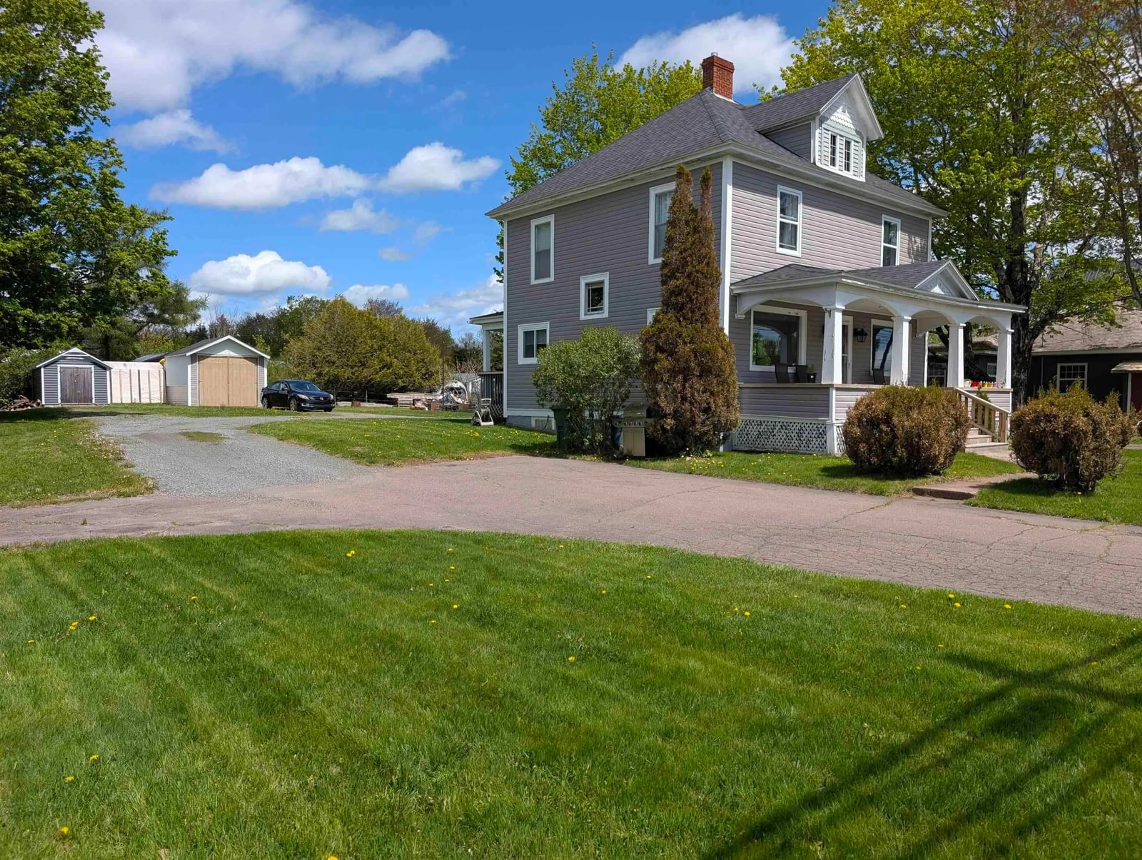 A pic from outside/outdoor area/front of a property/back of a property/a pic from drone, street for 1223 Plains Rd, Debert Nova Scotia B0M 1G0