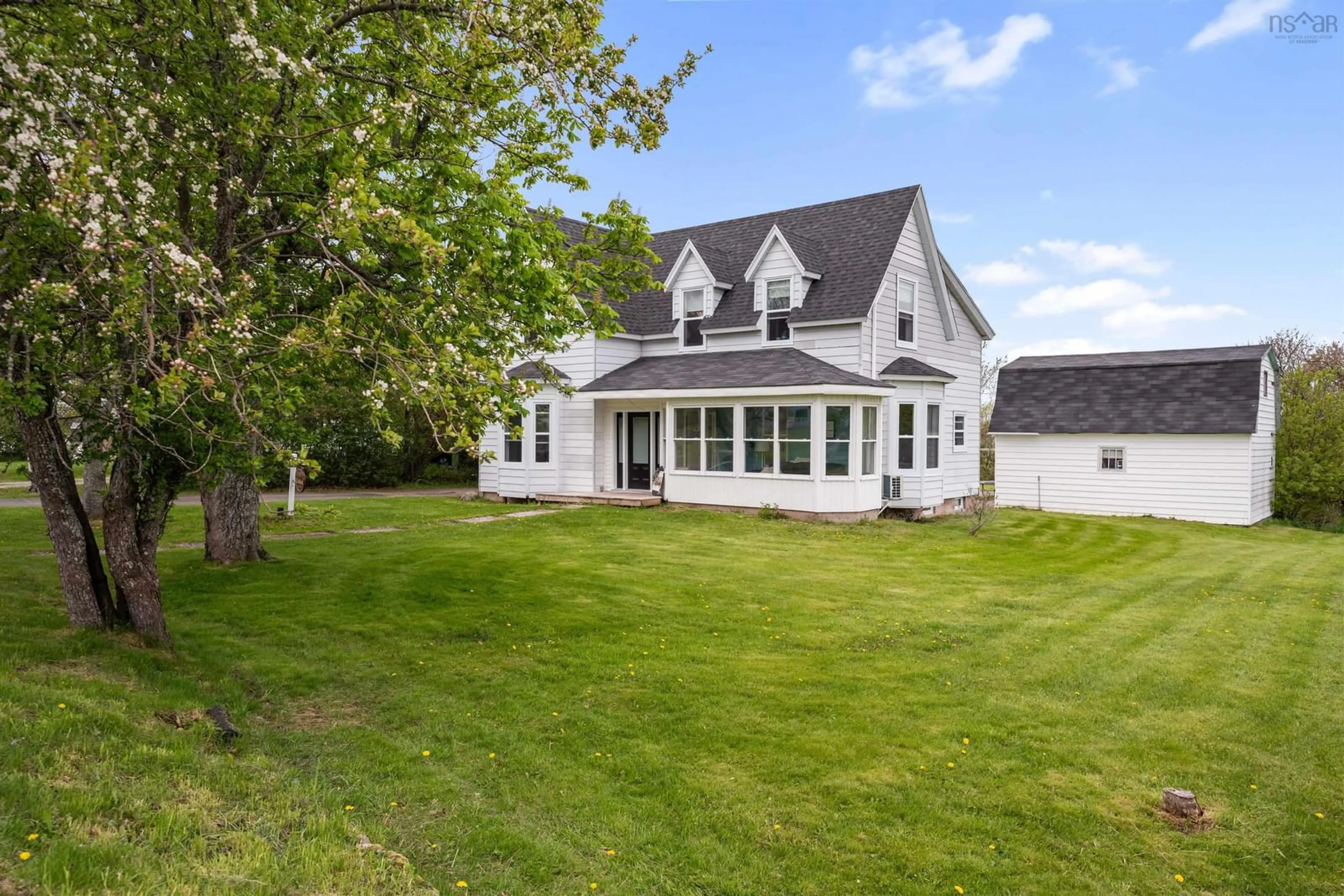 A pic from outside/outdoor area/front of a property/back of a property/a pic from drone, unknown for 2158 South Main St, Westville Nova Scotia B0K 2A0