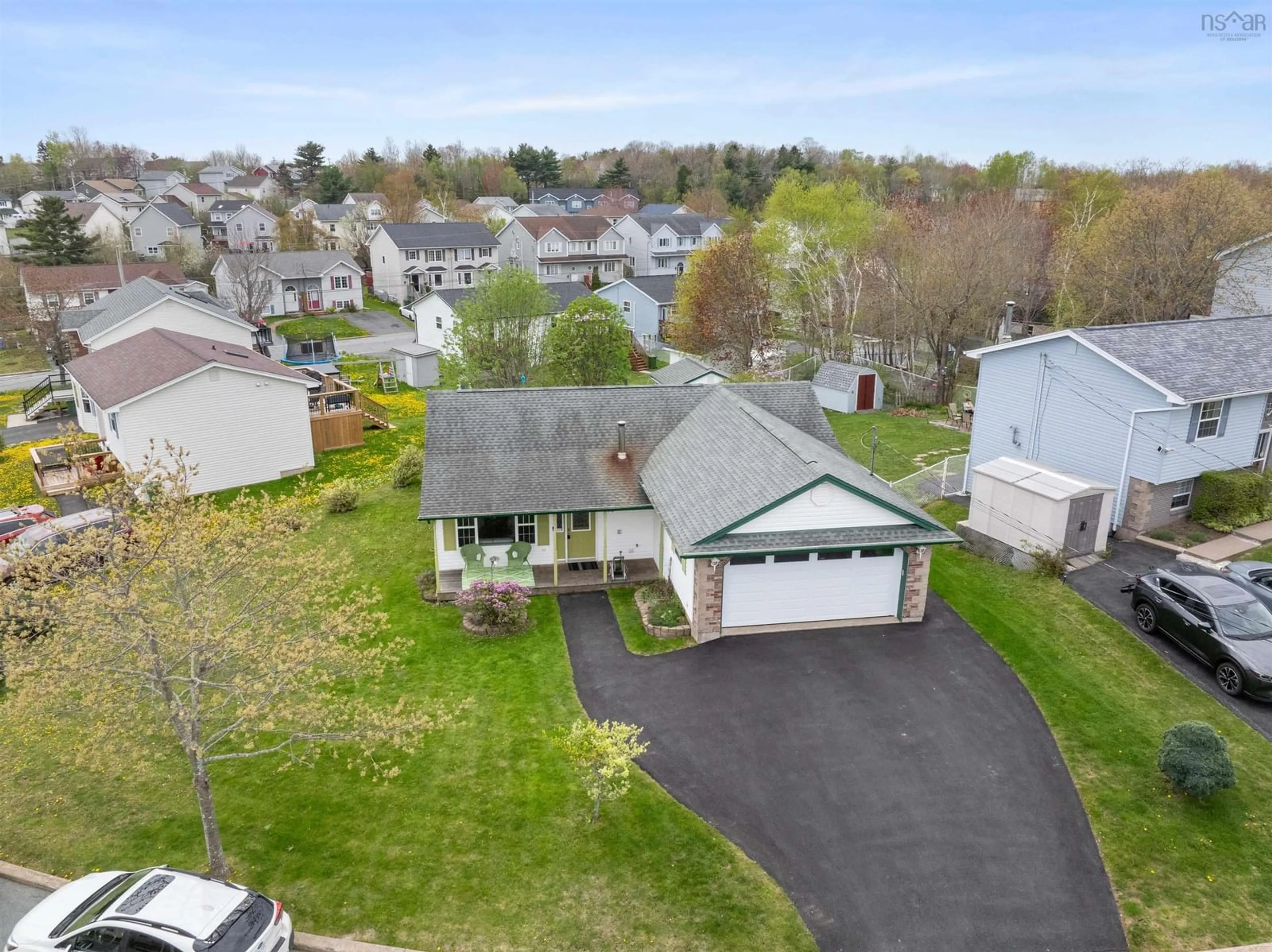A pic from outside/outdoor area/front of a property/back of a property/a pic from drone, street for 108 Lancaster Dr, Dartmouth Nova Scotia B3A 4Y3