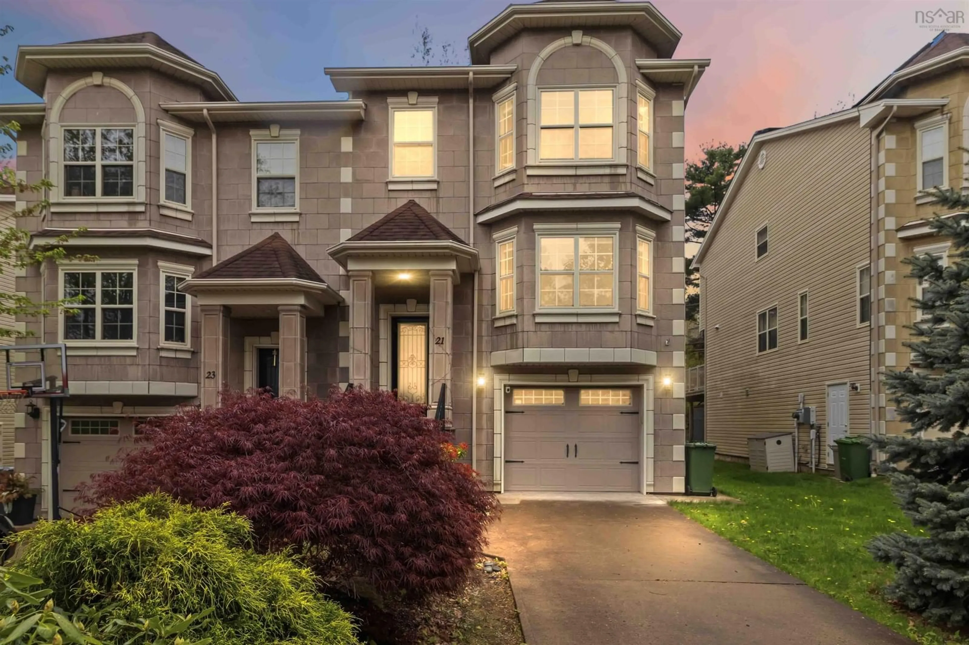 Home with vinyl exterior material, street for 21 Sagewood Lane, Halifax Nova Scotia B3P 0B8