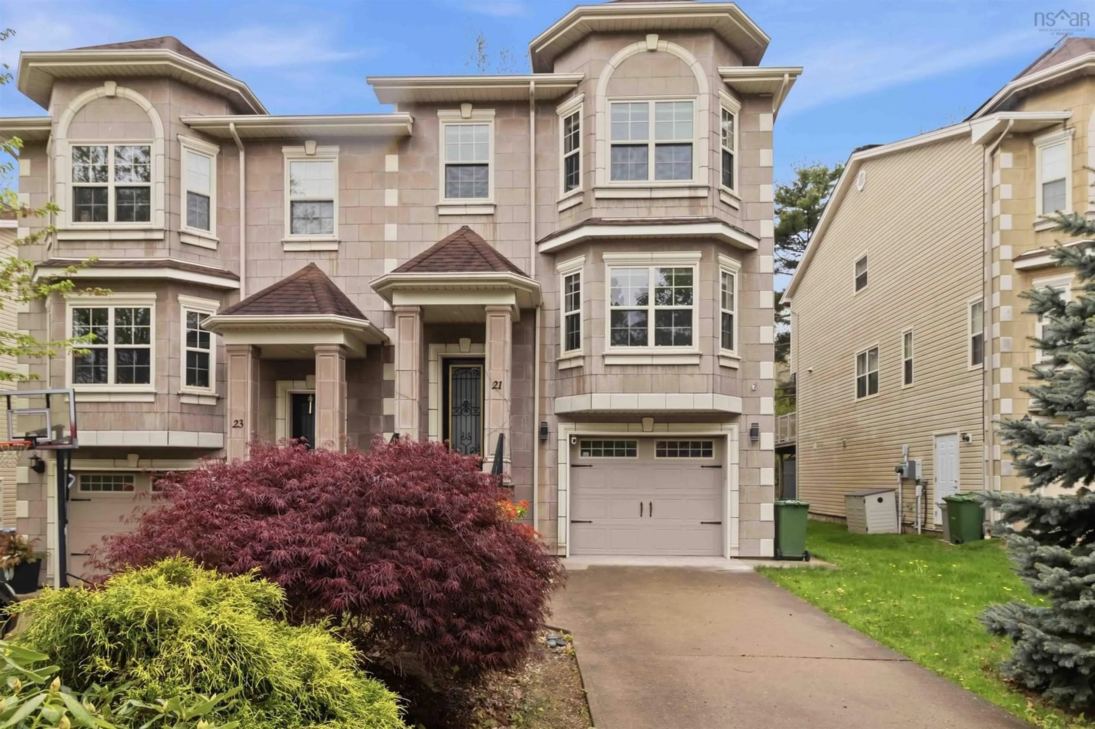Home with vinyl exterior material, street for 21 Sagewood Lane, Halifax Nova Scotia B3P 0B8
