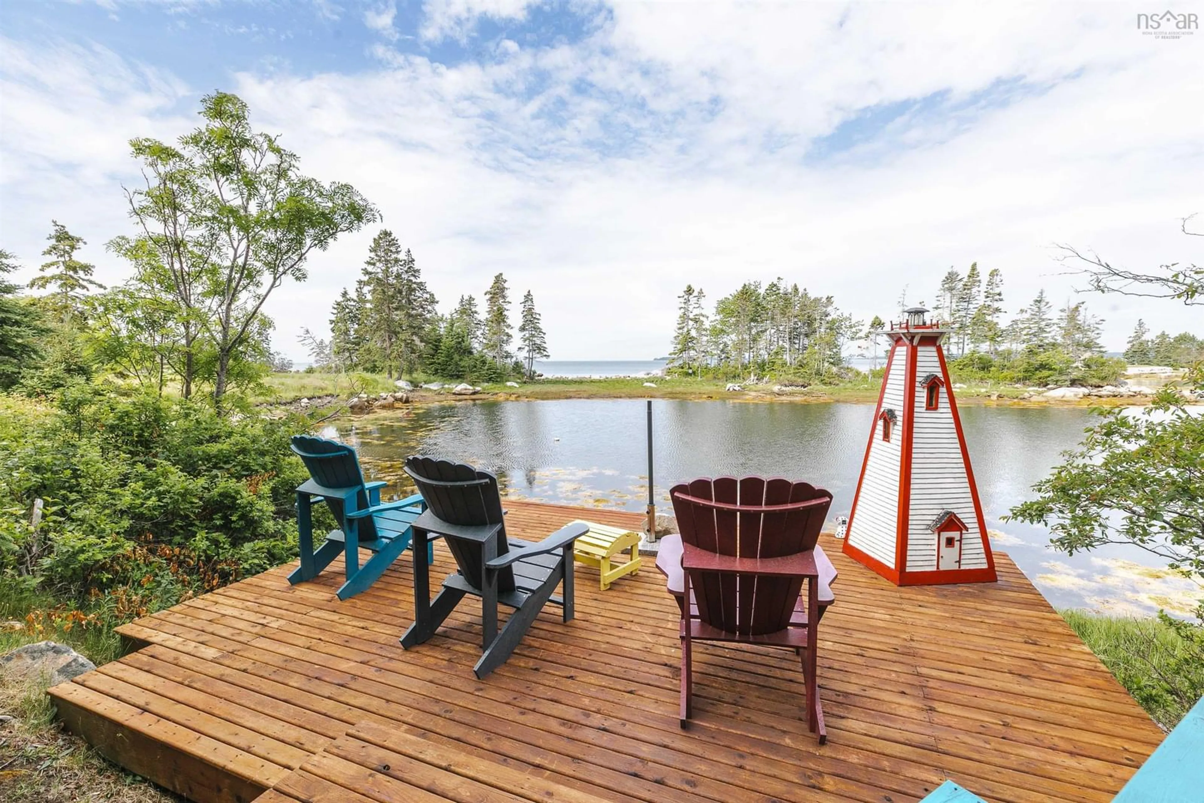 Patio, water/lake/river/ocean view for 7187 Highway 329 Hwy, East River Nova Scotia B0J 1T0