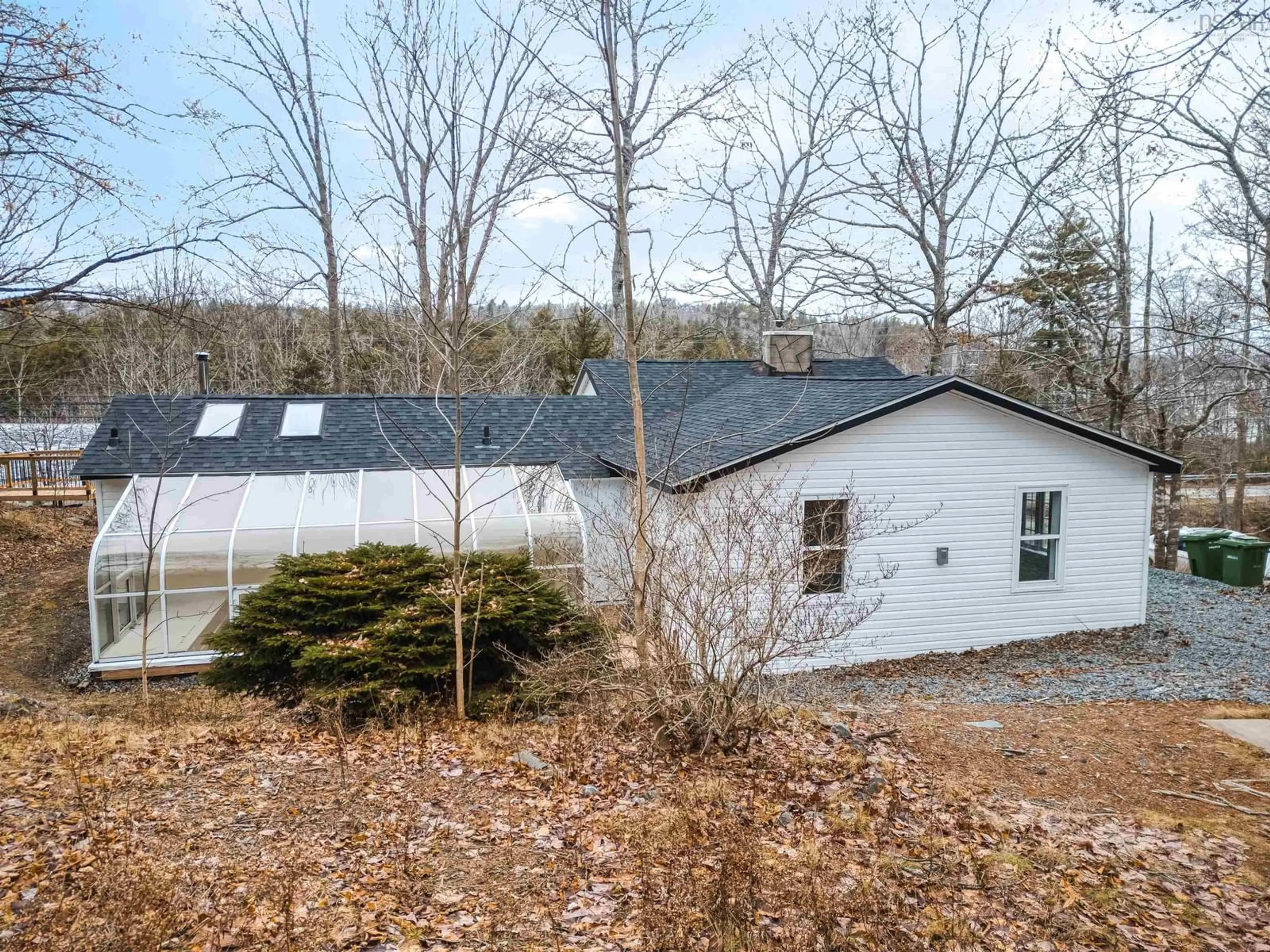 A pic from outside/outdoor area/front of a property/back of a property/a pic from drone, unknown for 4006 Highway 2, Fletchers Lake Nova Scotia B2T 1A3