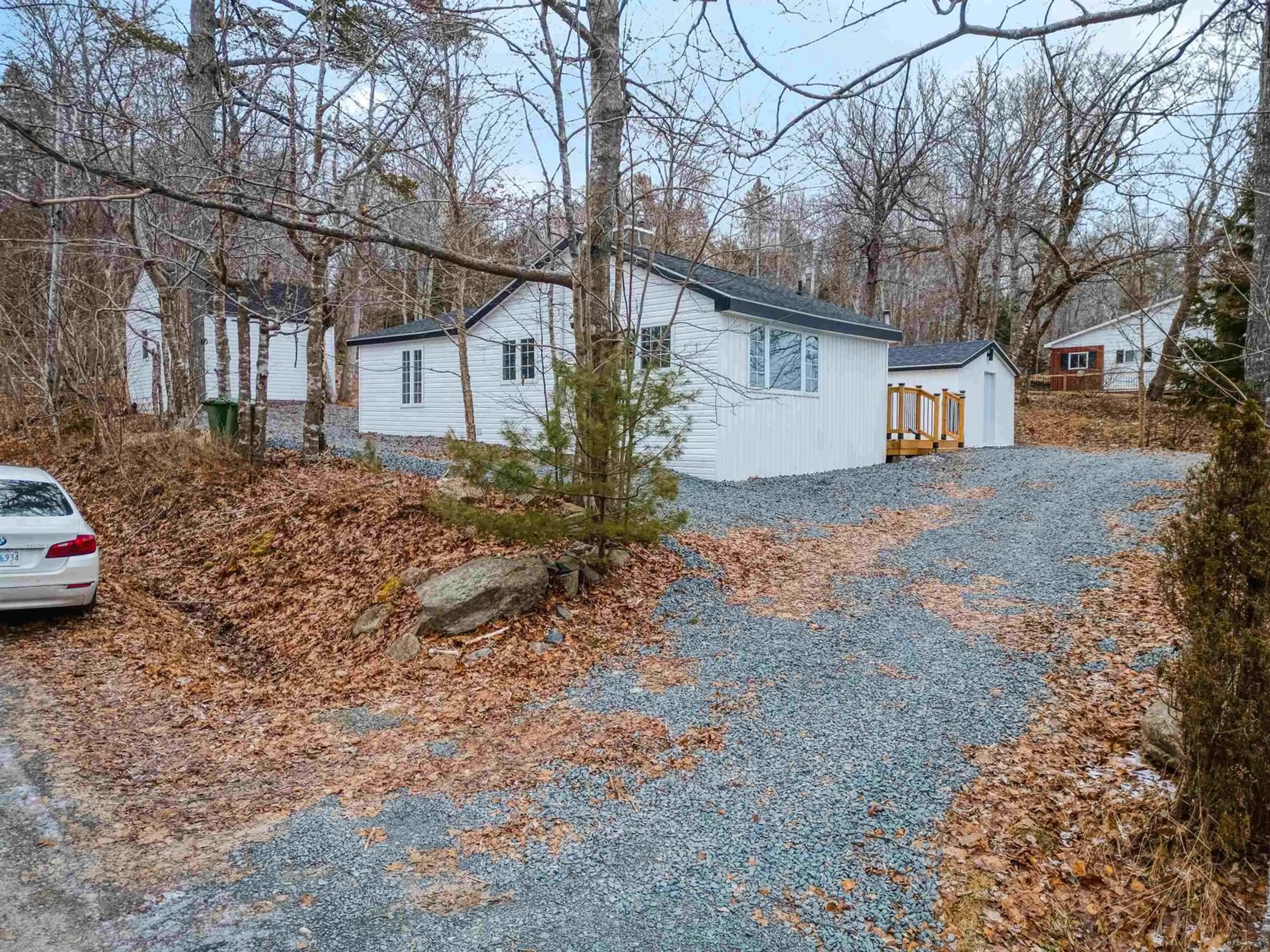 A pic from outside/outdoor area/front of a property/back of a property/a pic from drone, street for 4006 Highway 2, Fletchers Lake Nova Scotia B2T 1A3