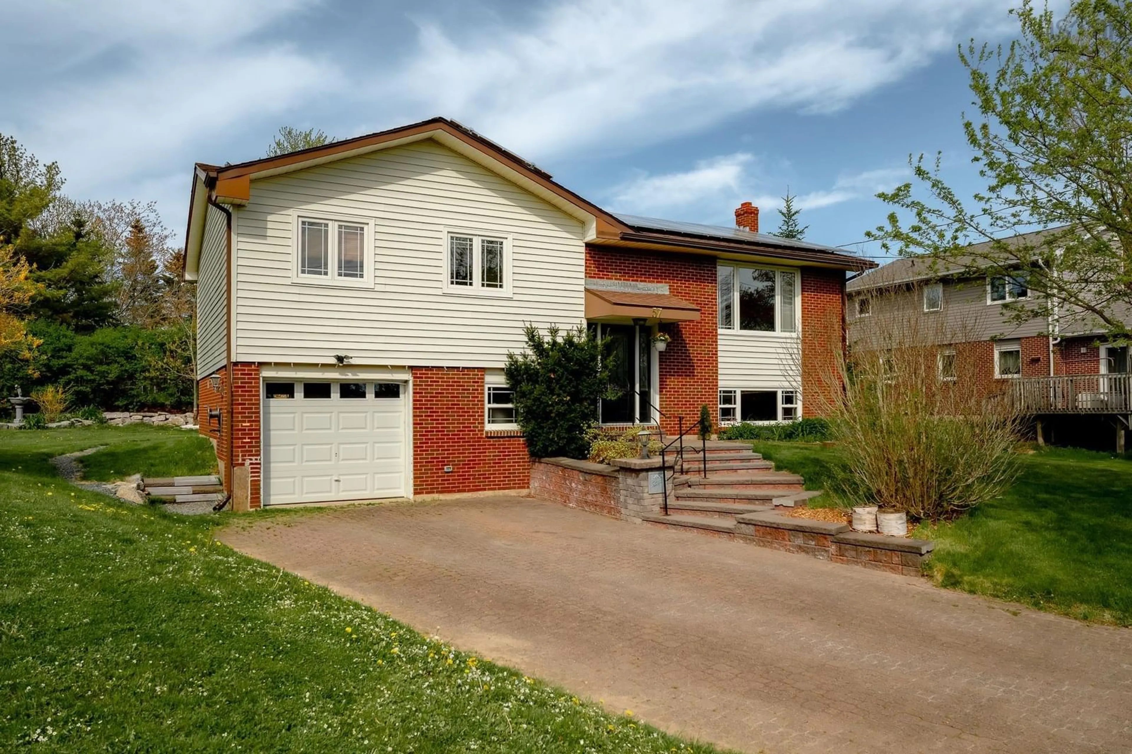 Home with brick exterior material, street for 57 Hallmark Cres, Dartmouth Nova Scotia B2V 2B2