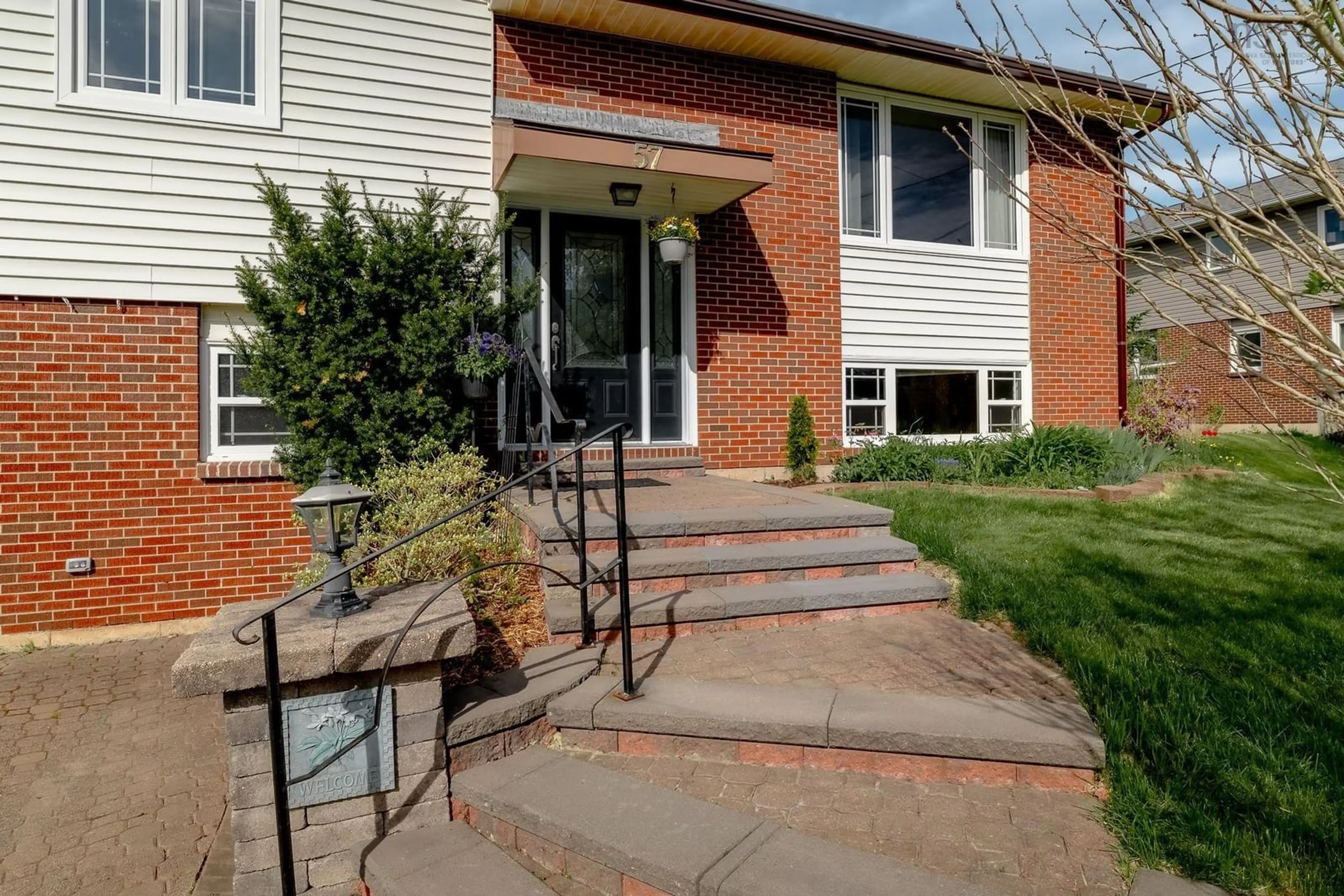 Home with brick exterior material, street for 57 Hallmark Cres, Dartmouth Nova Scotia B2V 2B2