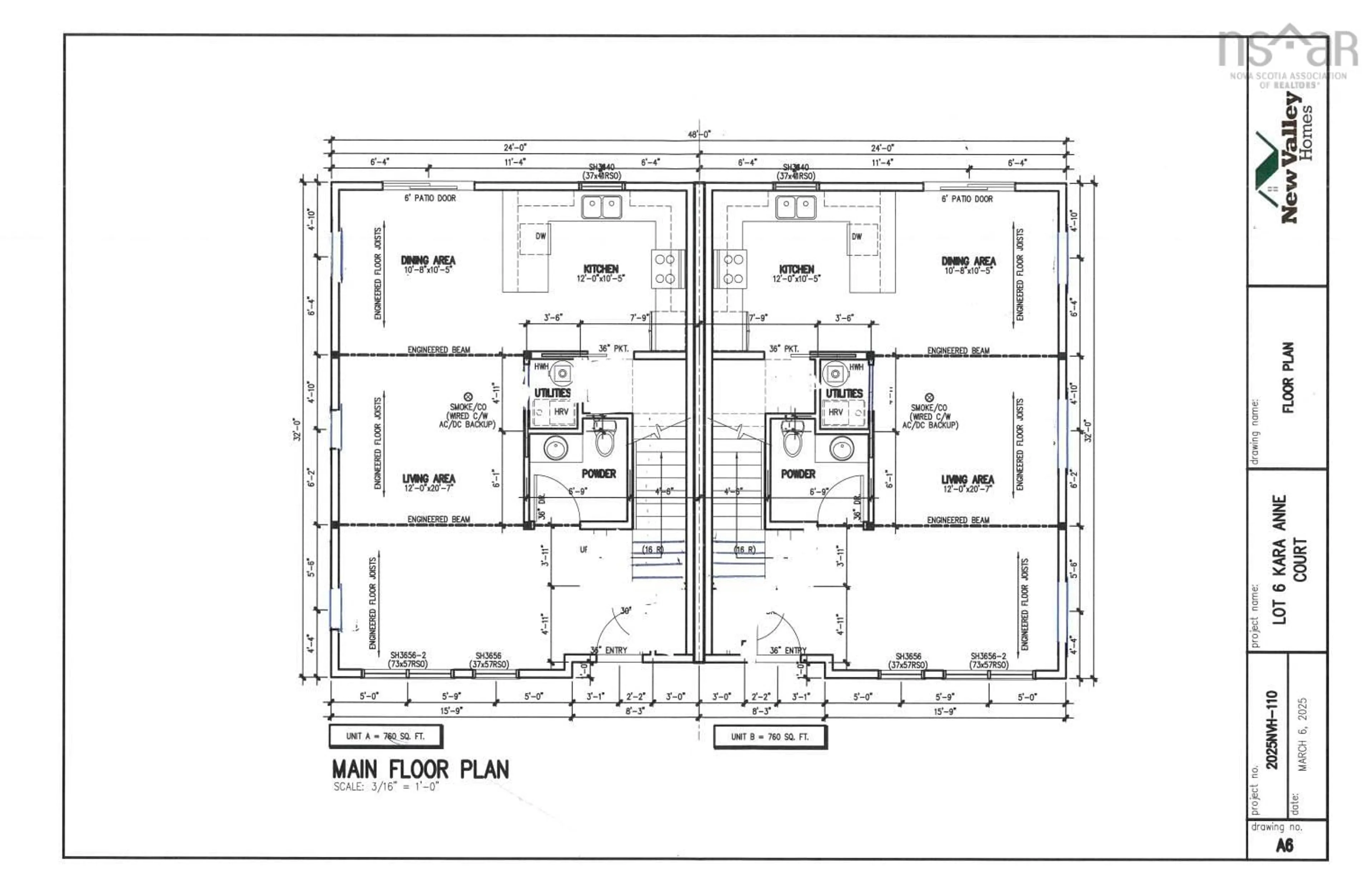 Floor plan for 6A Kara Anne Crt, New Minas Nova Scotia B4N 0H6