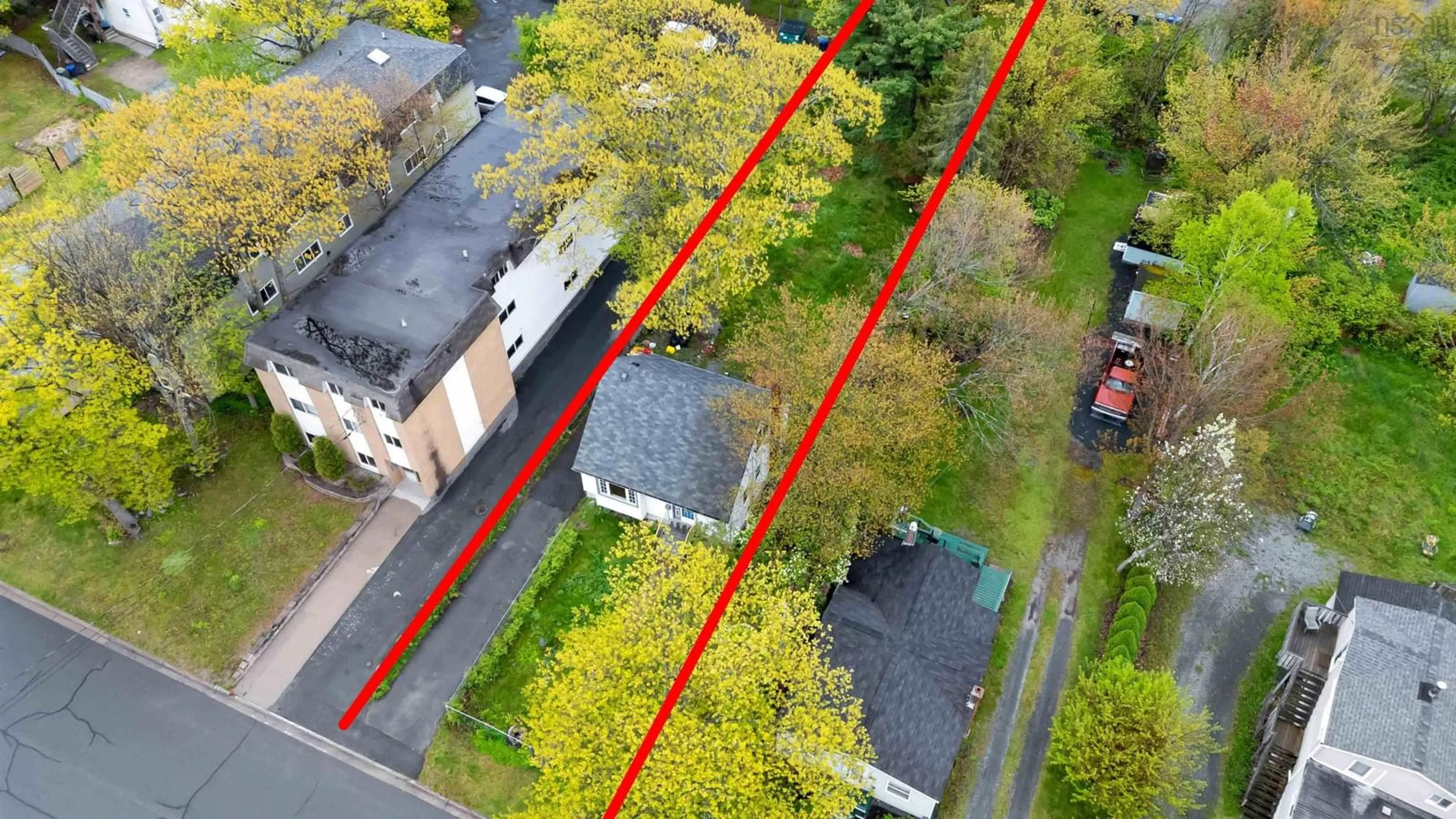 A pic from outside/outdoor area/front of a property/back of a property/a pic from drone, street for 44 Jackson Rd, Dartmouth Nova Scotia B3A 4A3