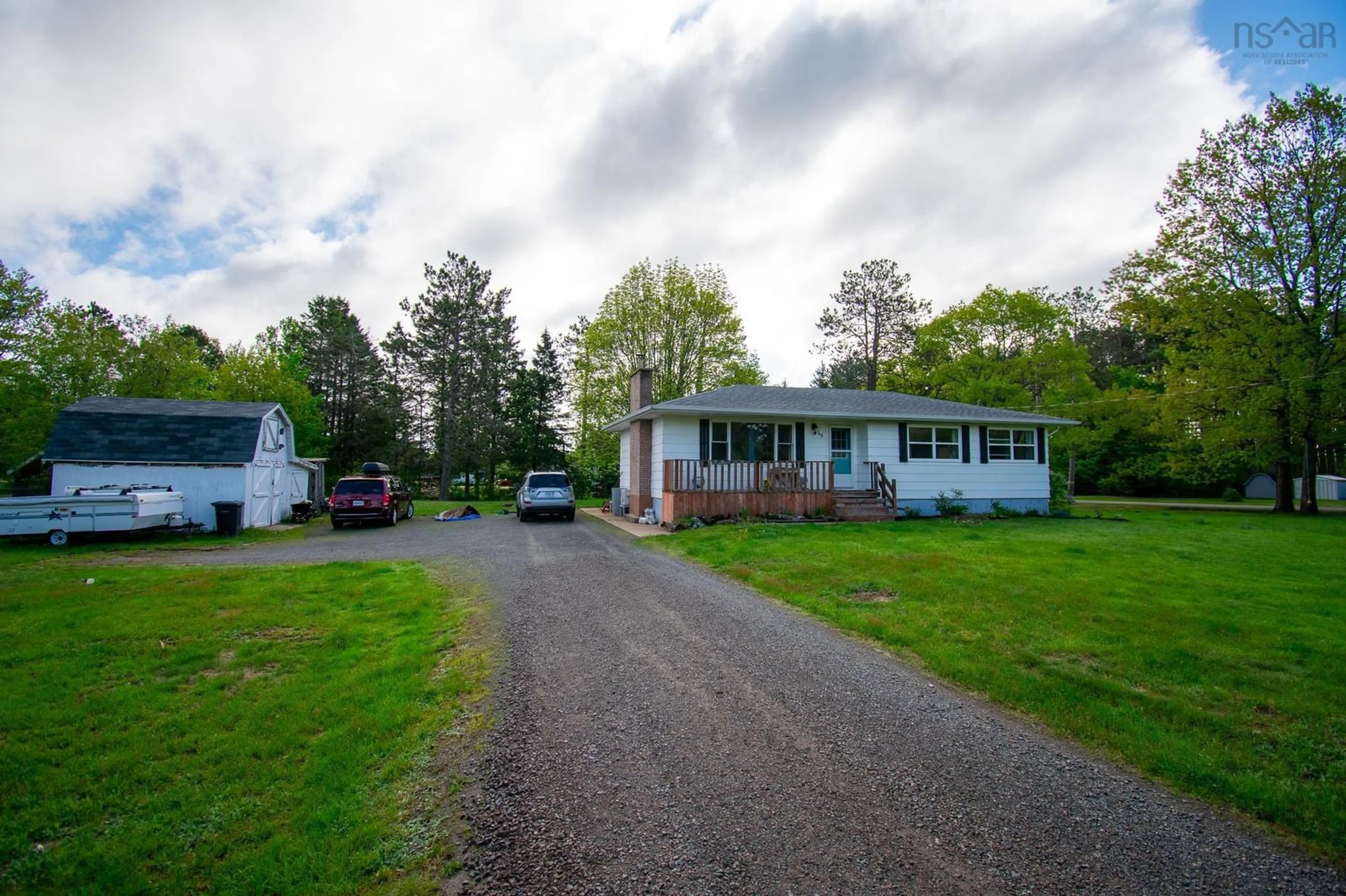 A pic from outside/outdoor area/front of a property/back of a property/a pic from drone, street for 58 Stronach Mountain Rd, Wilmot Nova Scotia B0P 1R0