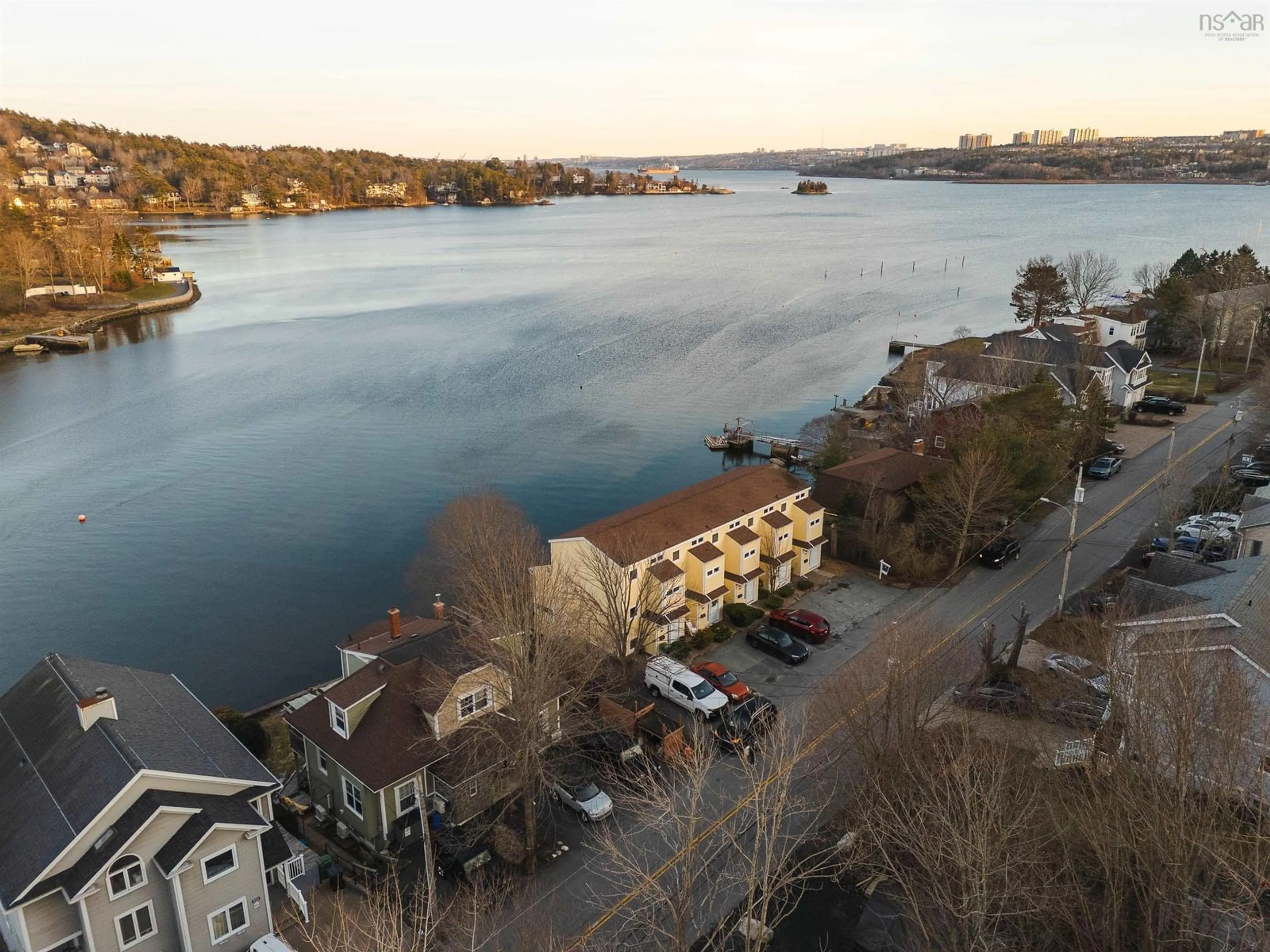 A pic from outside/outdoor area/front of a property/back of a property/a pic from drone, water/lake/river/ocean view for 473 Shore Dr, Bedford Nova Scotia B4A 2C7