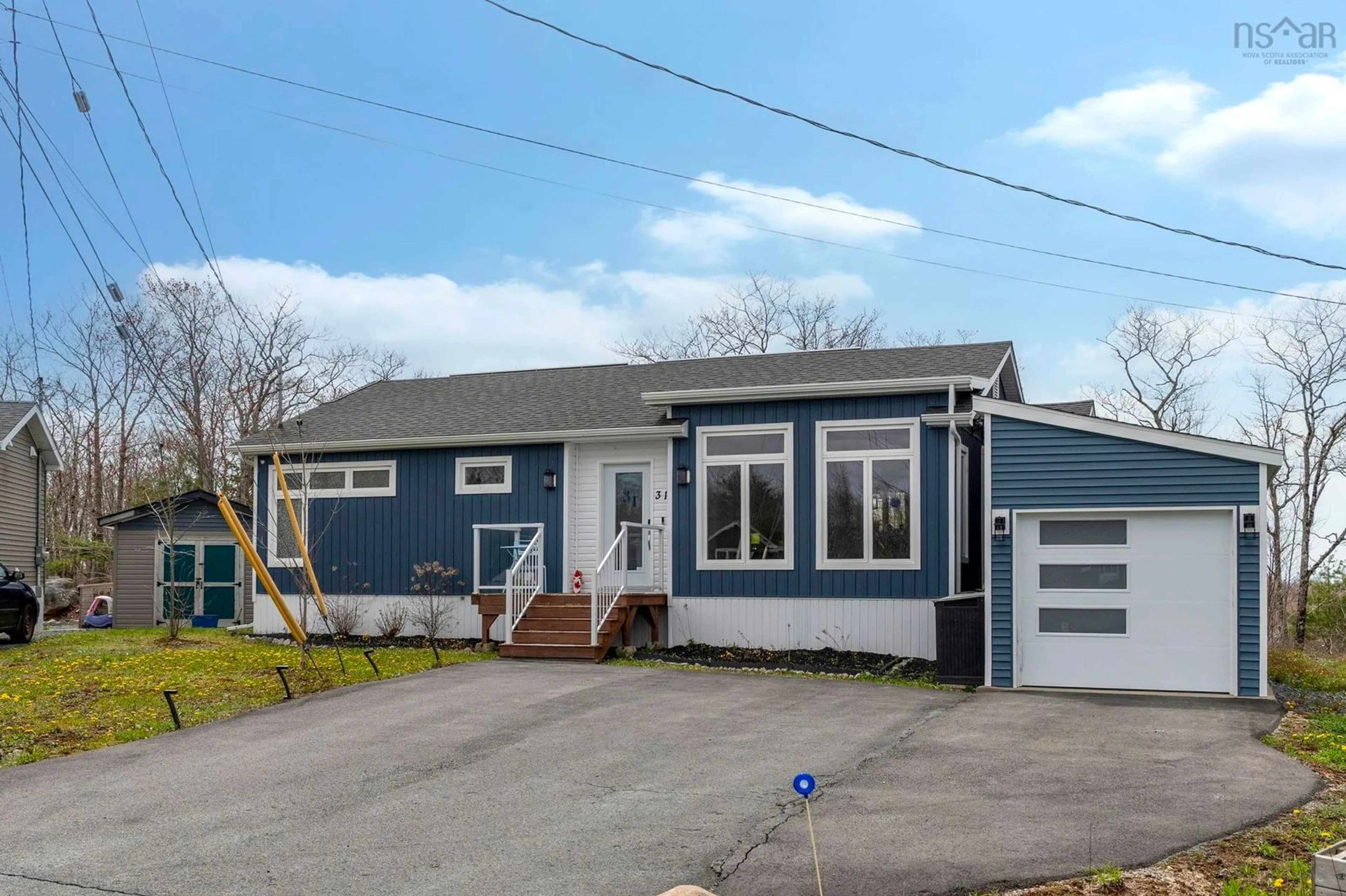 Home with vinyl exterior material, street for 31 Huckleberry Close, Hubley Nova Scotia B3Z 0S2