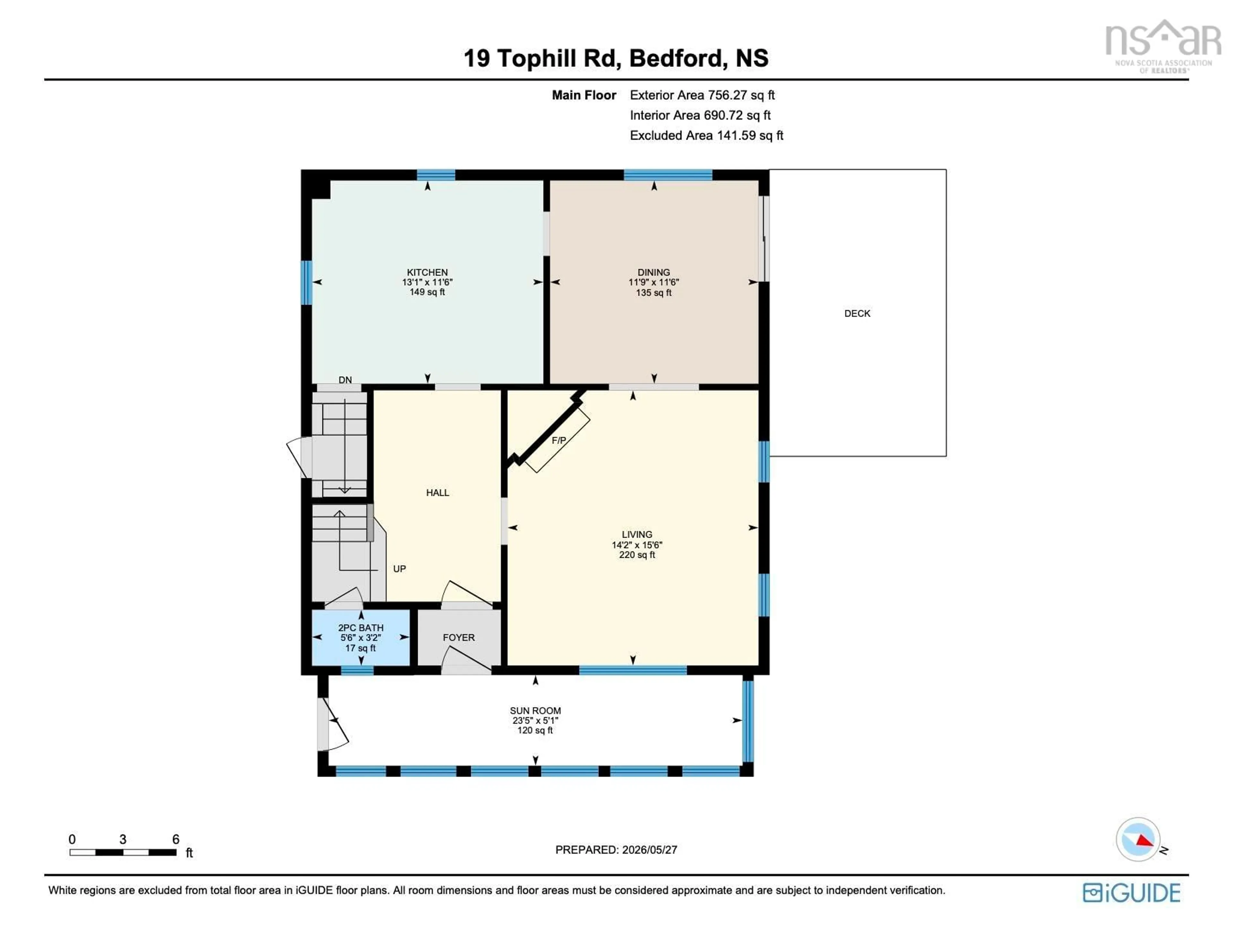 Floor plan for 19 Tophill Rd, Bedford Nova Scotia B4A 2K1