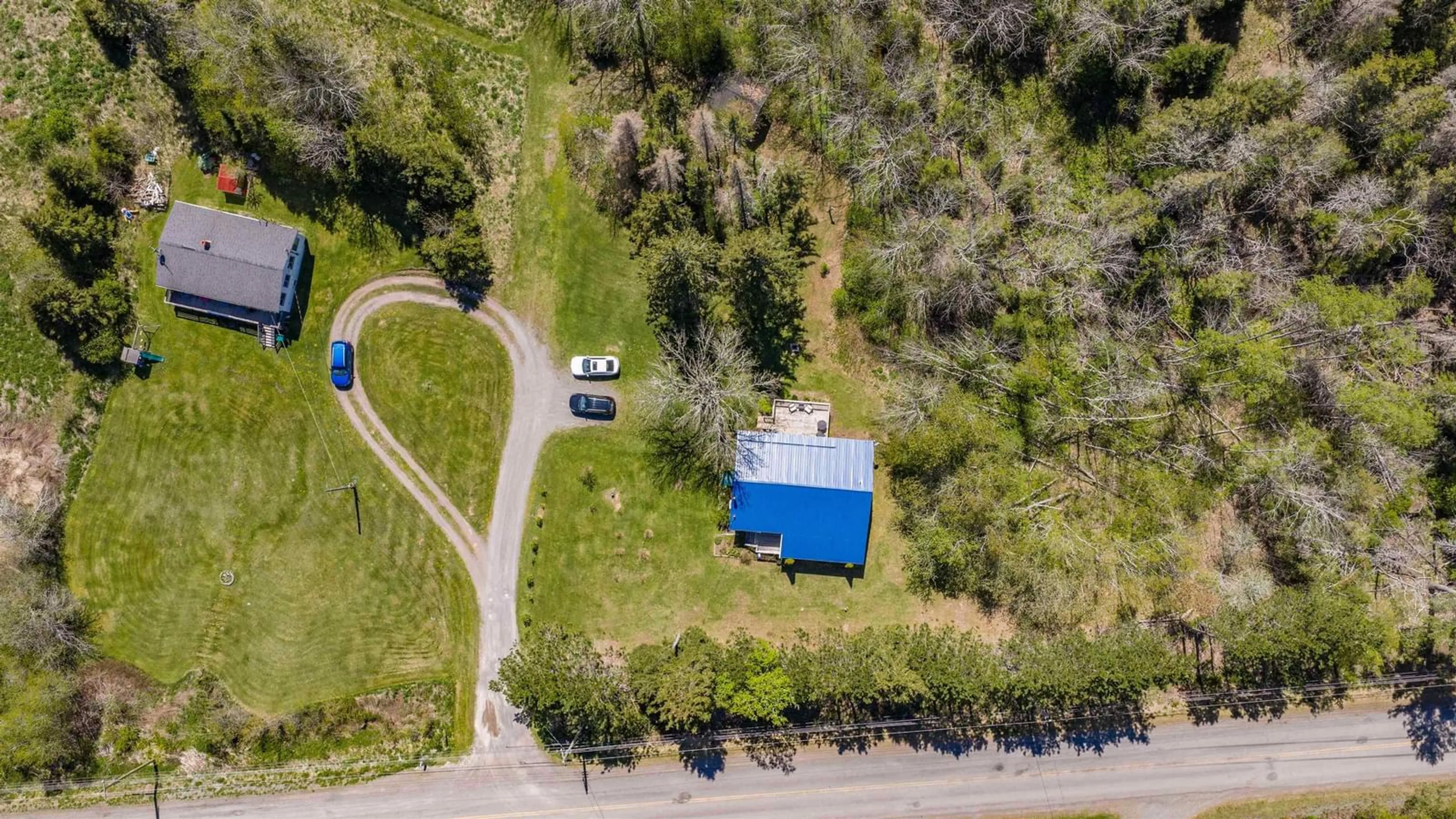 A pic from outside/outdoor area/front of a property/back of a property/a pic from drone, street for 5569 East River West Side Rd, Eureka Nova Scotia B0K 1B0
