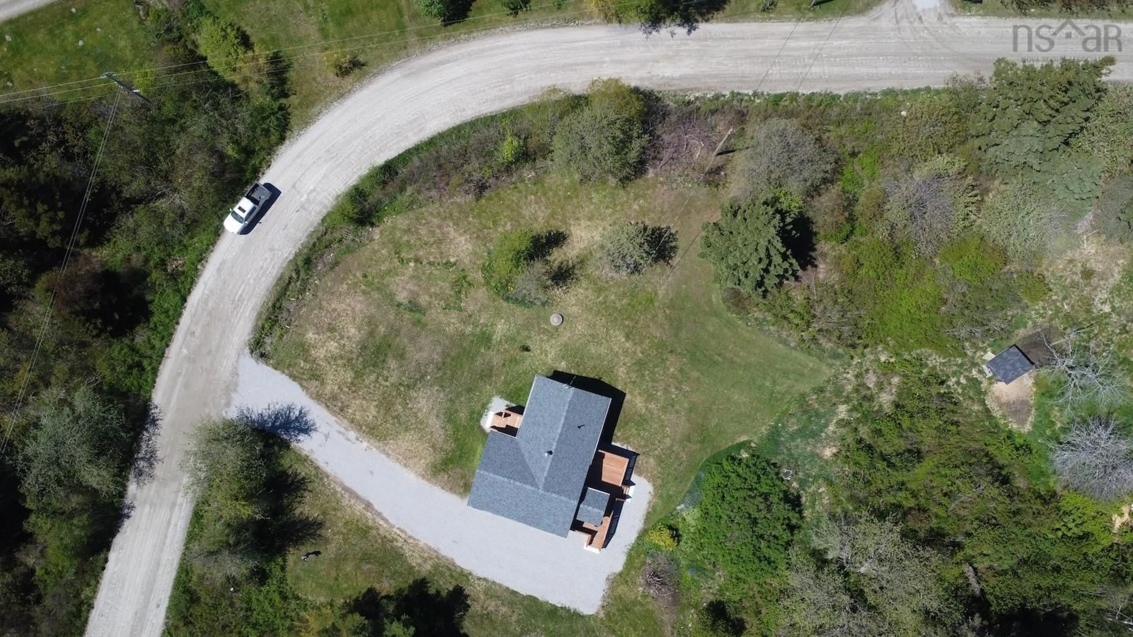 A pic from outside/outdoor area/front of a property/back of a property/a pic from drone, unknown for 22 Hardwood Hills Rd, Little River Harbour Nova Scotia B0W 1B0