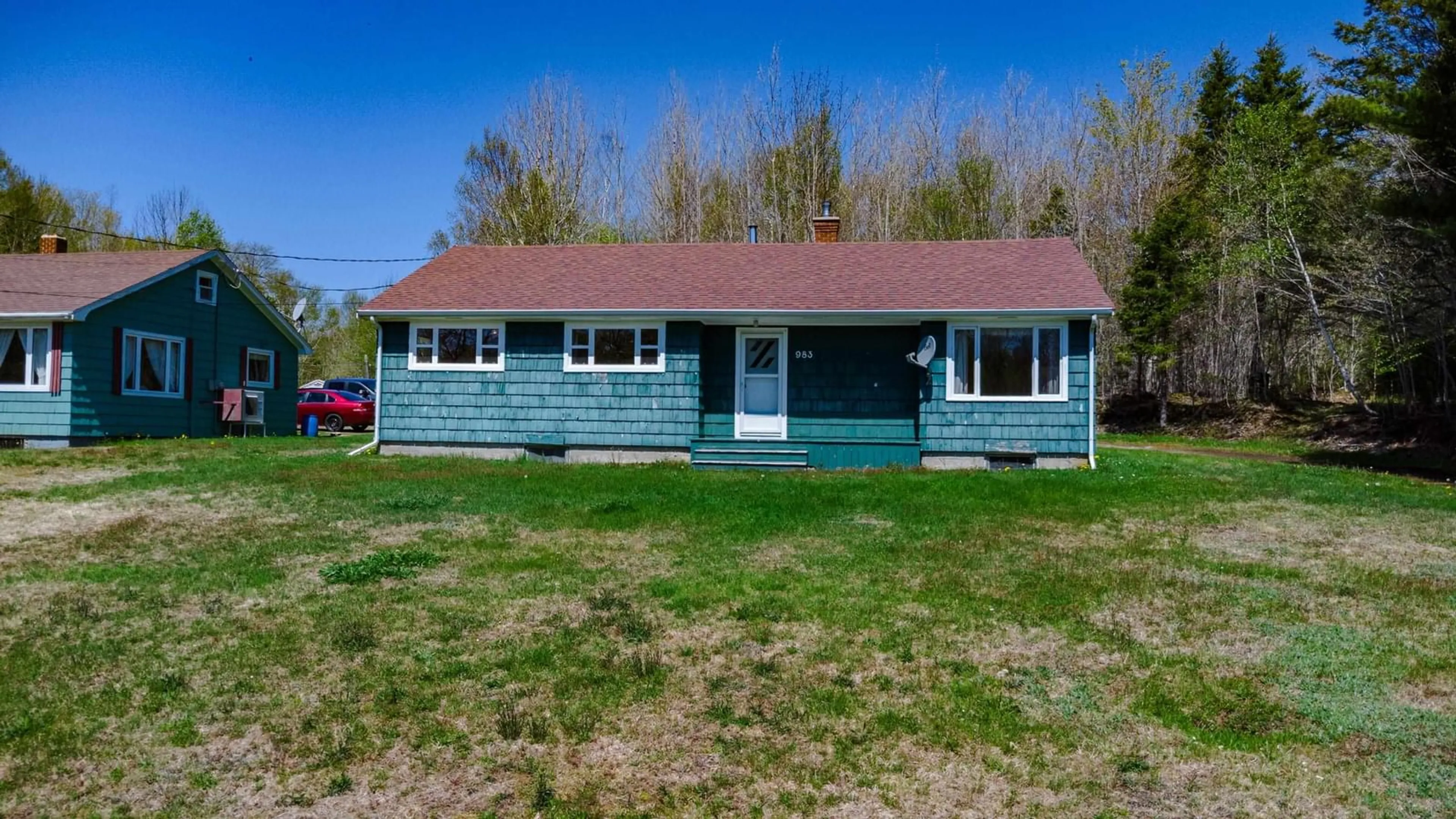 Home with vinyl exterior material, street for 983 Bangor Rd, Bangor Nova Scotia B0W 2L0