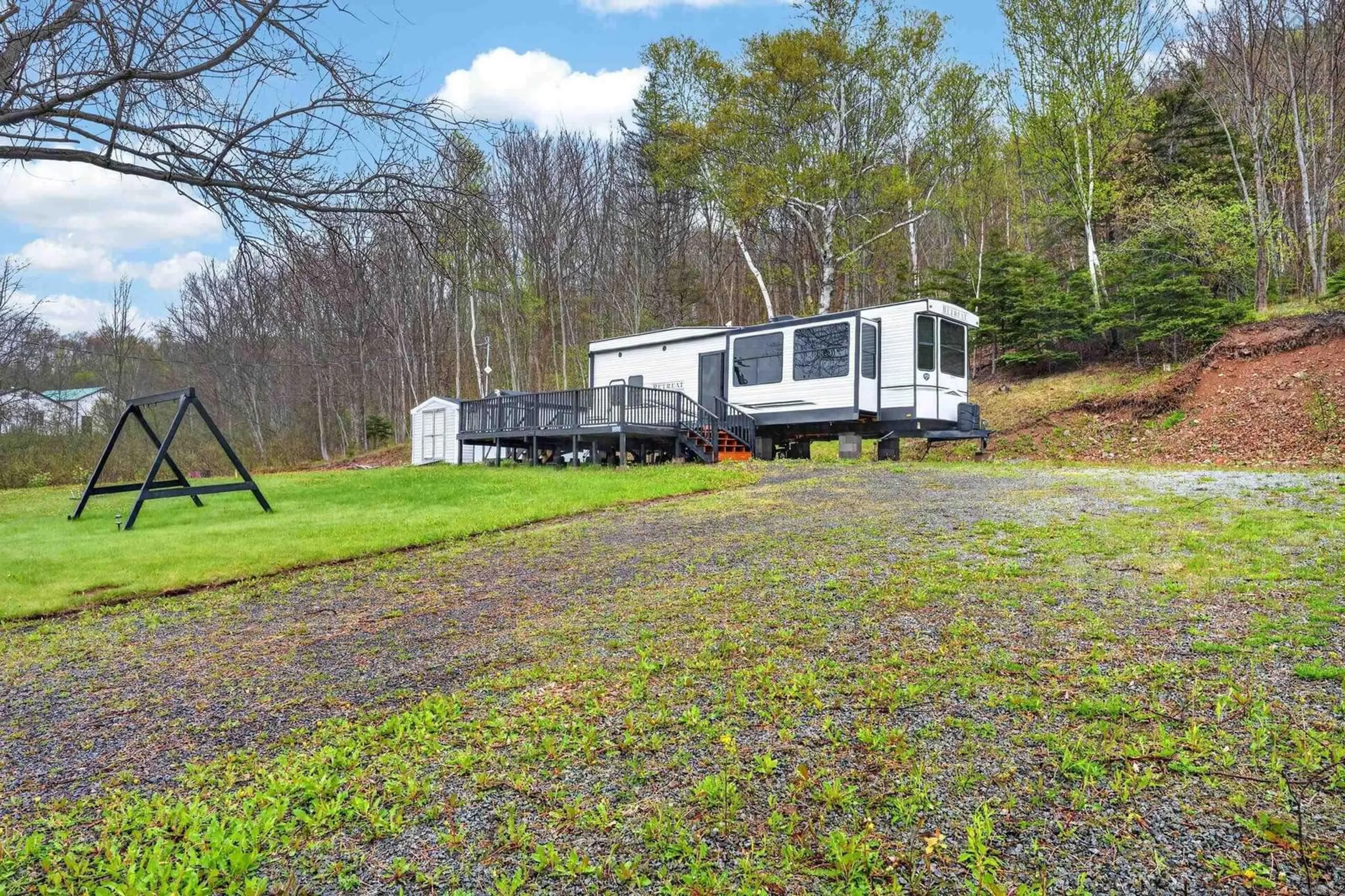 A pic from outside/outdoor area/front of a property/back of a property/a pic from drone, unknown for 9605 East Bay Hwy, Irishvale Nova Scotia B1J 2B3