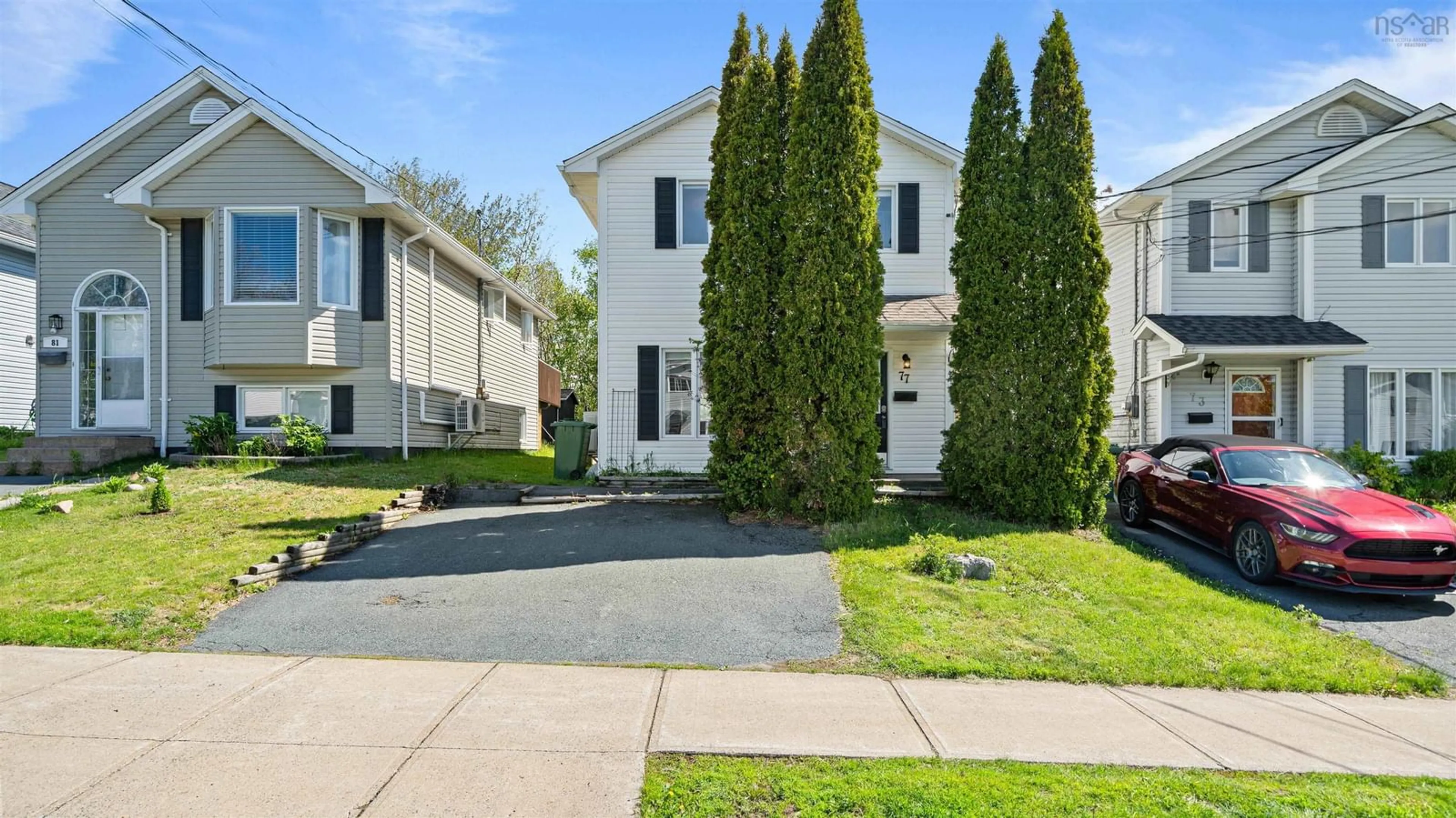 Home with vinyl exterior material, street for 77 Abrams Way, Halifax Nova Scotia B3P 2S2