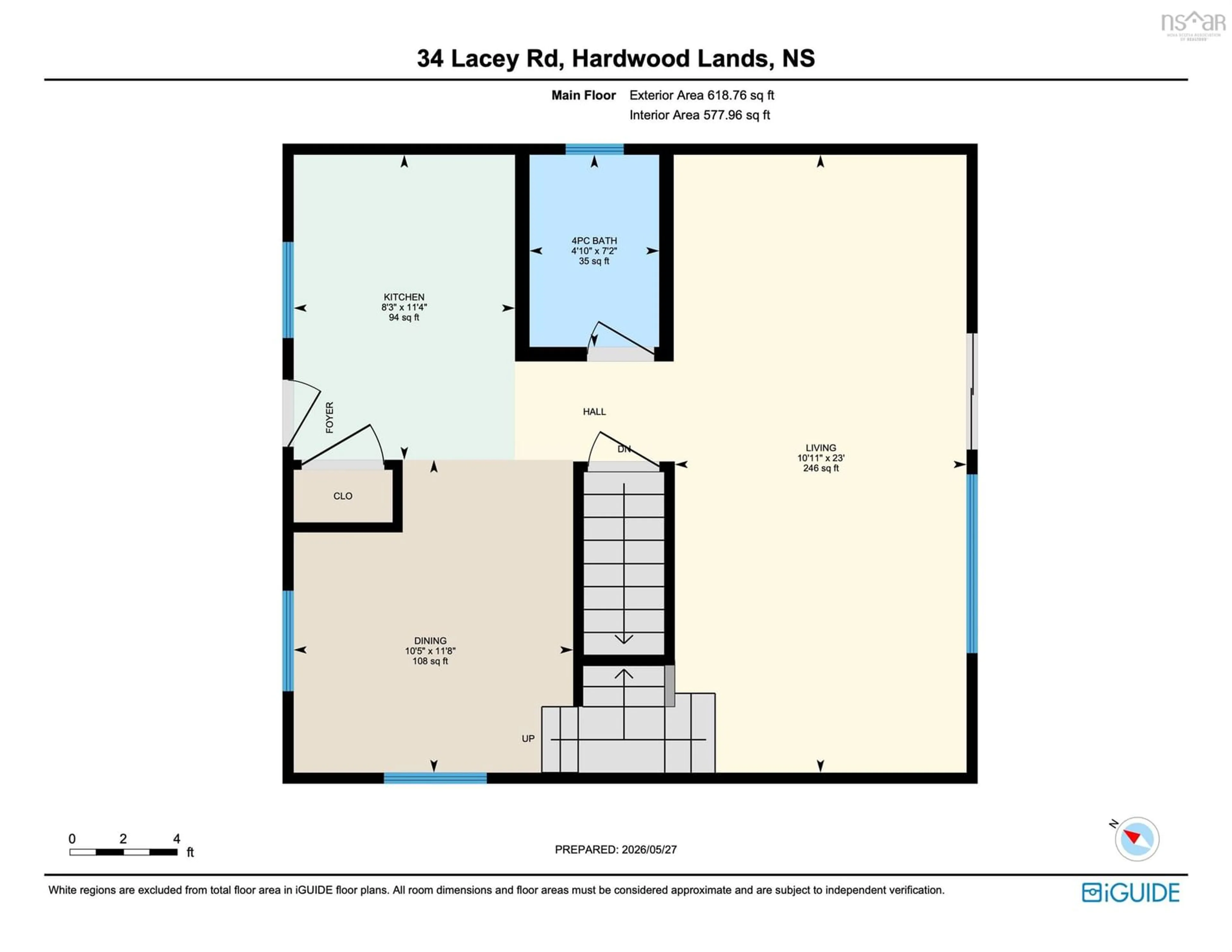 Floor plan for 34 Lacey Rd, Milford Nova Scotia B0N 1Y0