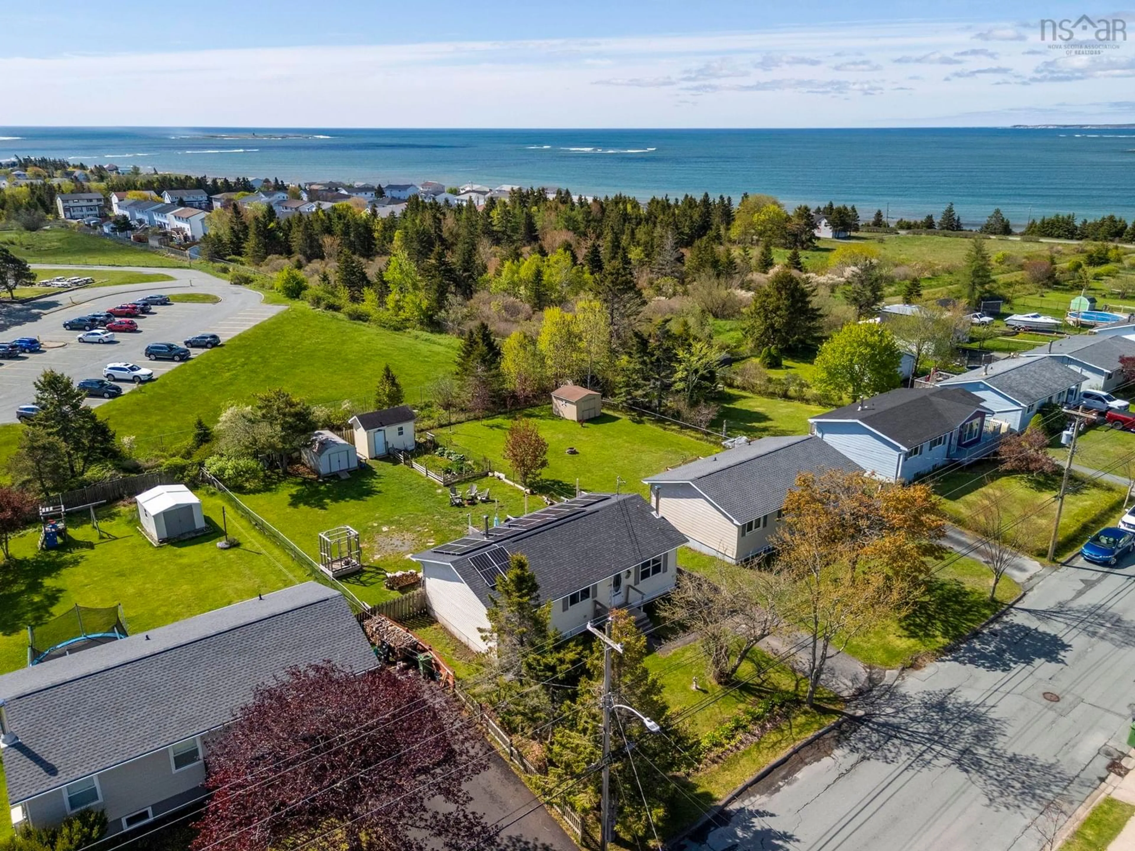 A pic from outside/outdoor area/front of a property/back of a property/a pic from drone, water/lake/river/ocean view for 106 Oceanlea Dr, Eastern Passage Nova Scotia B3G 1G4