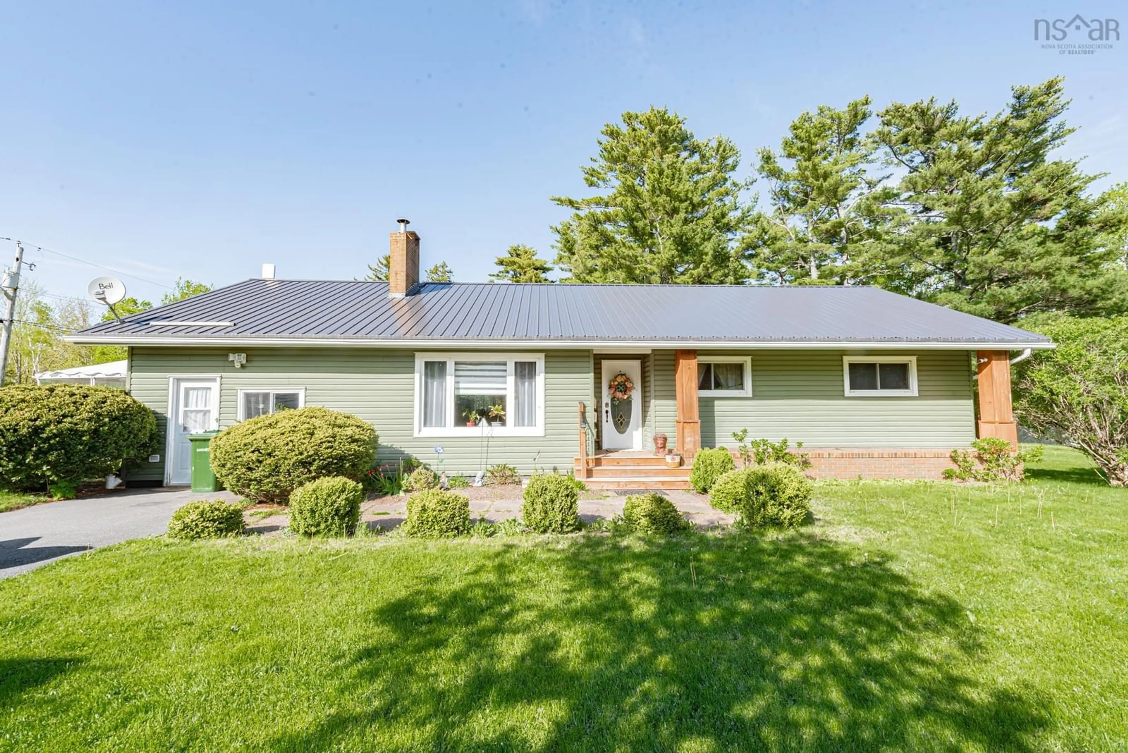 Home with vinyl exterior material, street for 4 Three Brooks Rd, Three Brooks Nova Scotia B0K 1H0