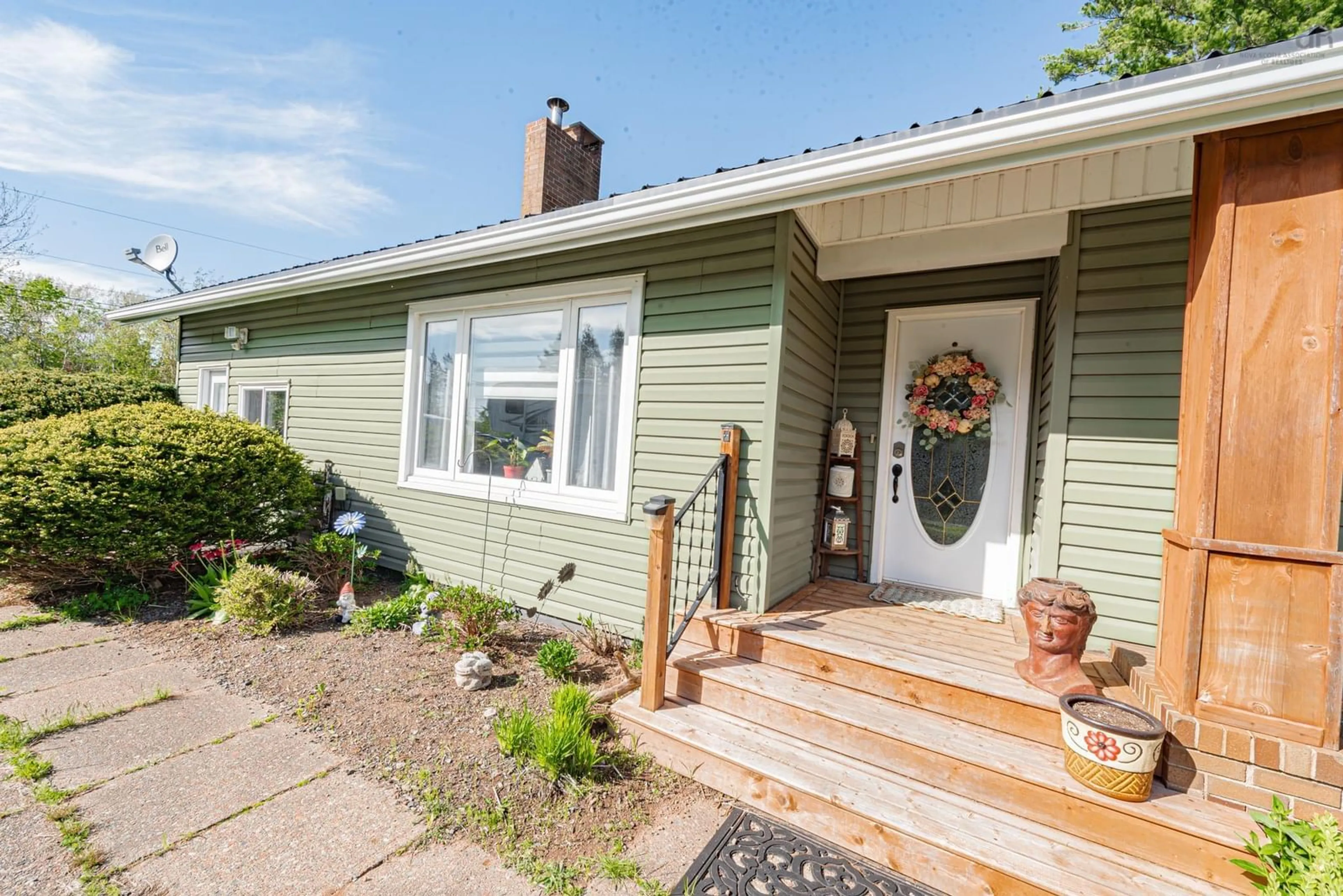 Home with vinyl exterior material, street for 4 Three Brooks Rd, Three Brooks Nova Scotia B0K 1H0