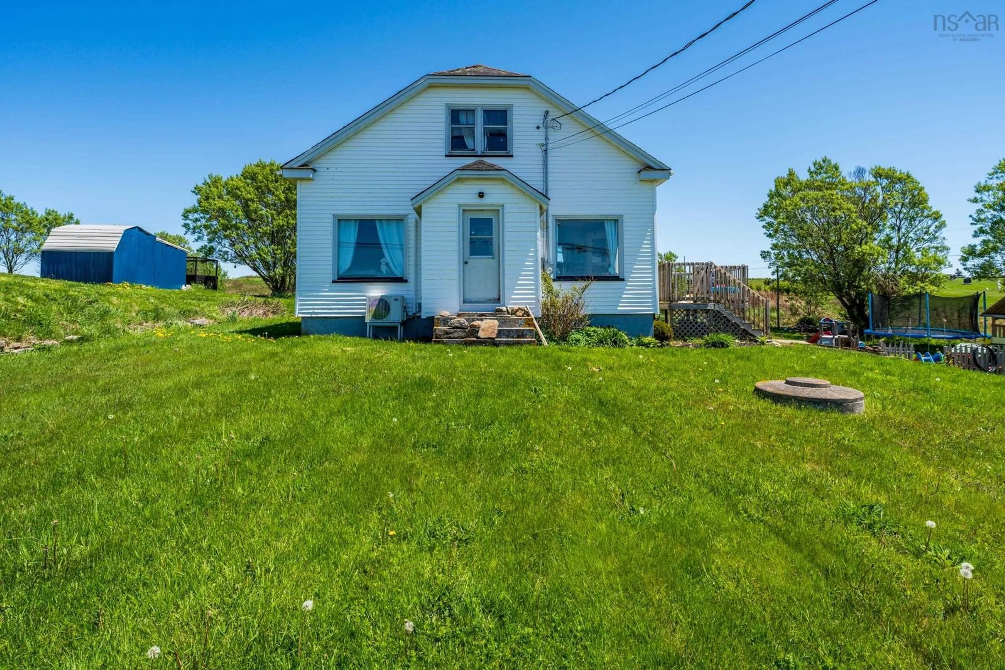 A pic from outside/outdoor area/front of a property/back of a property/a pic from drone, building for 1614 Main Shore Rd, Sandford Nova Scotia B5A 4A9