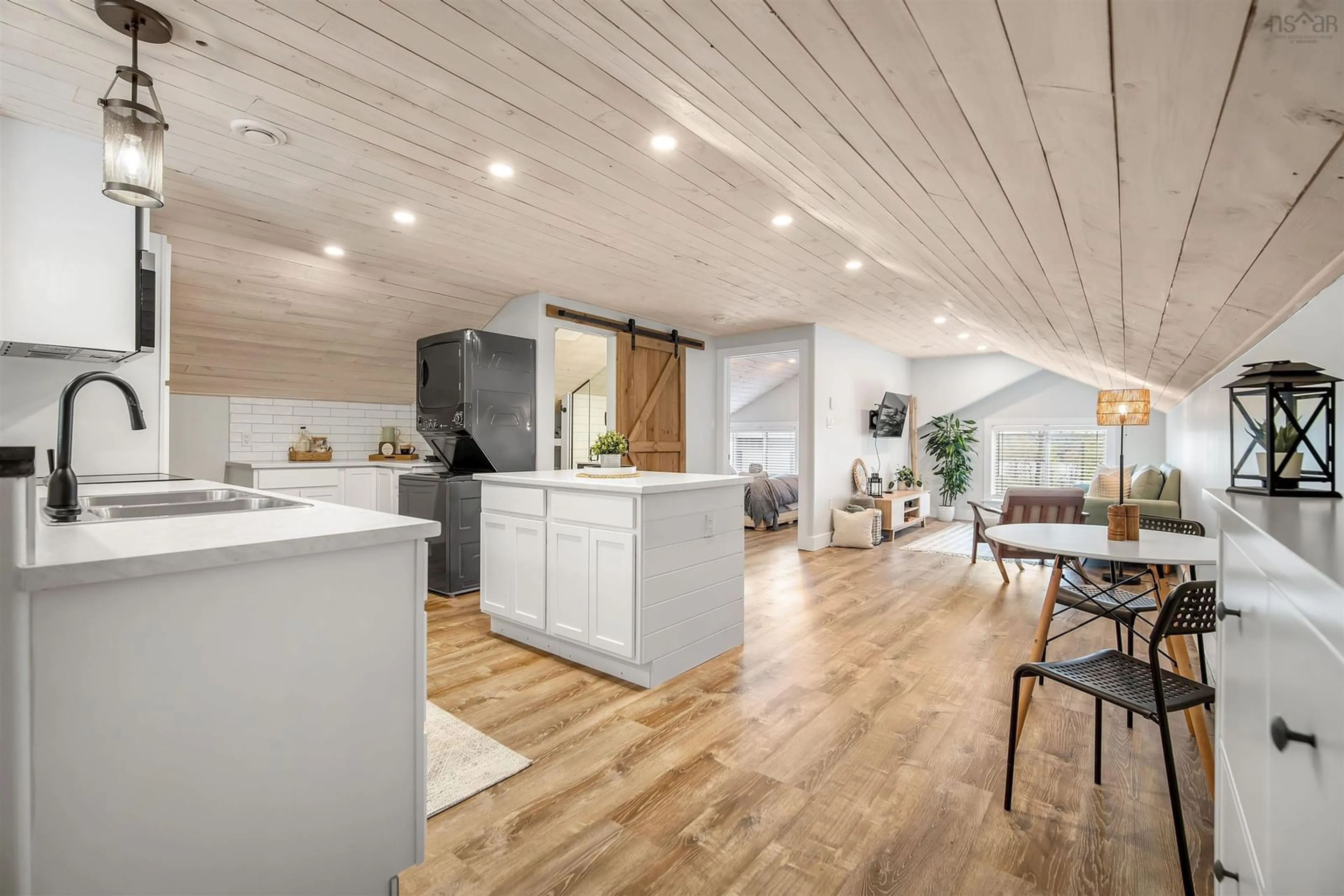 Open concept kitchen, wood/laminate floor for 723 Mccabe Lake Dr, Middle Sackville Nova Scotia B4E 0N7