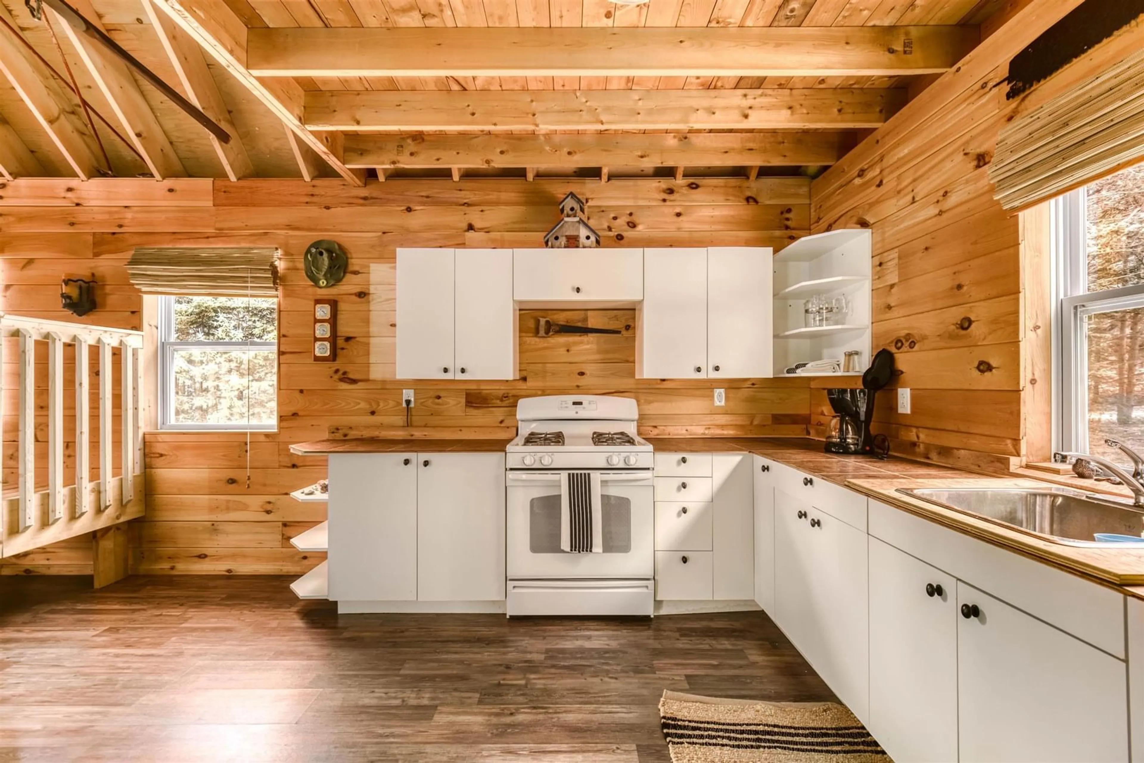 Open concept kitchen, wood/laminate floor for 2204 Highway 2 #1-2B, Economy Nova Scotia B0M 1B0