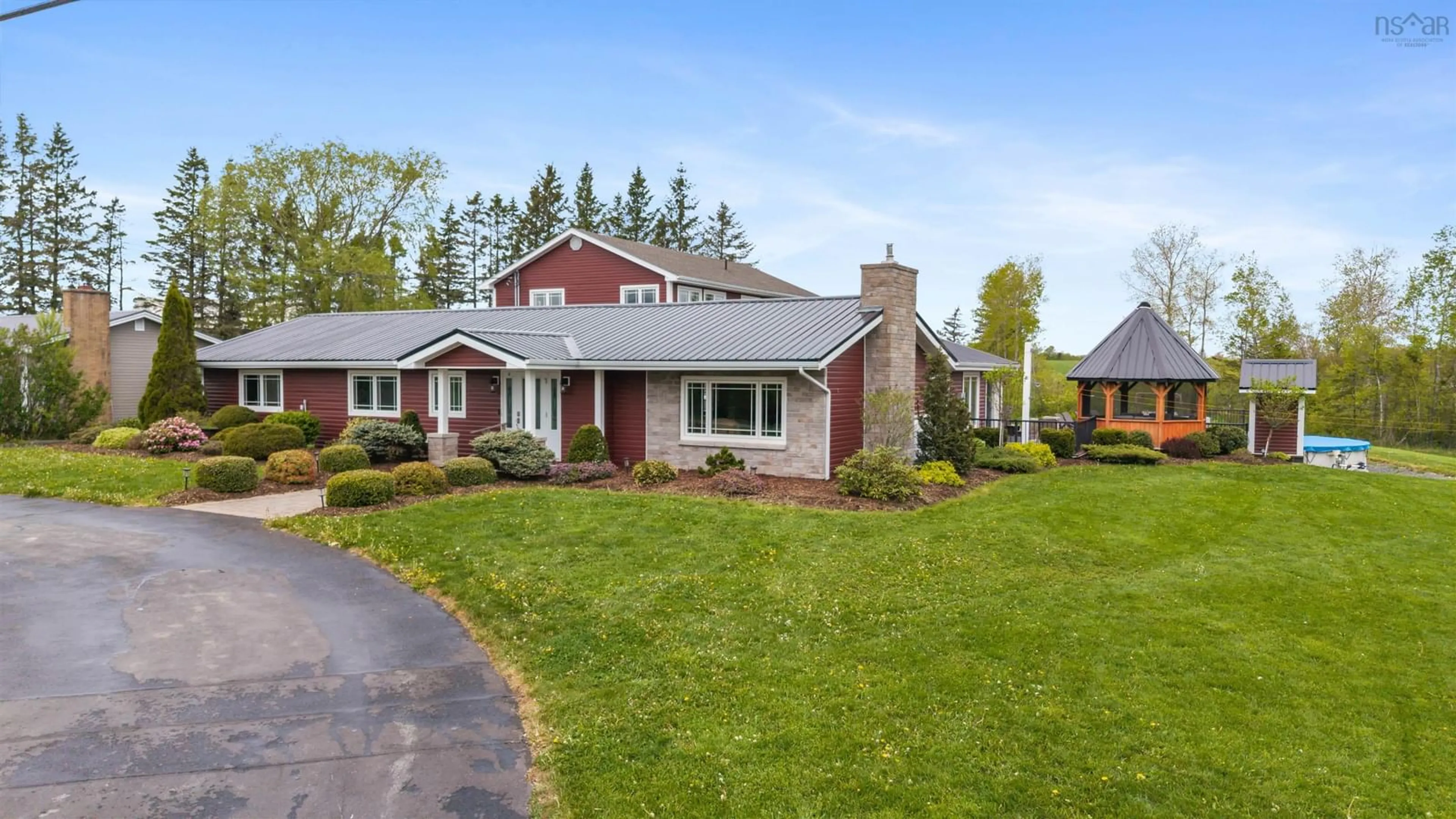 Home with vinyl exterior material, street for 8805 Highway 14, Hardwood Lands Nova Scotia B0N 1Y0