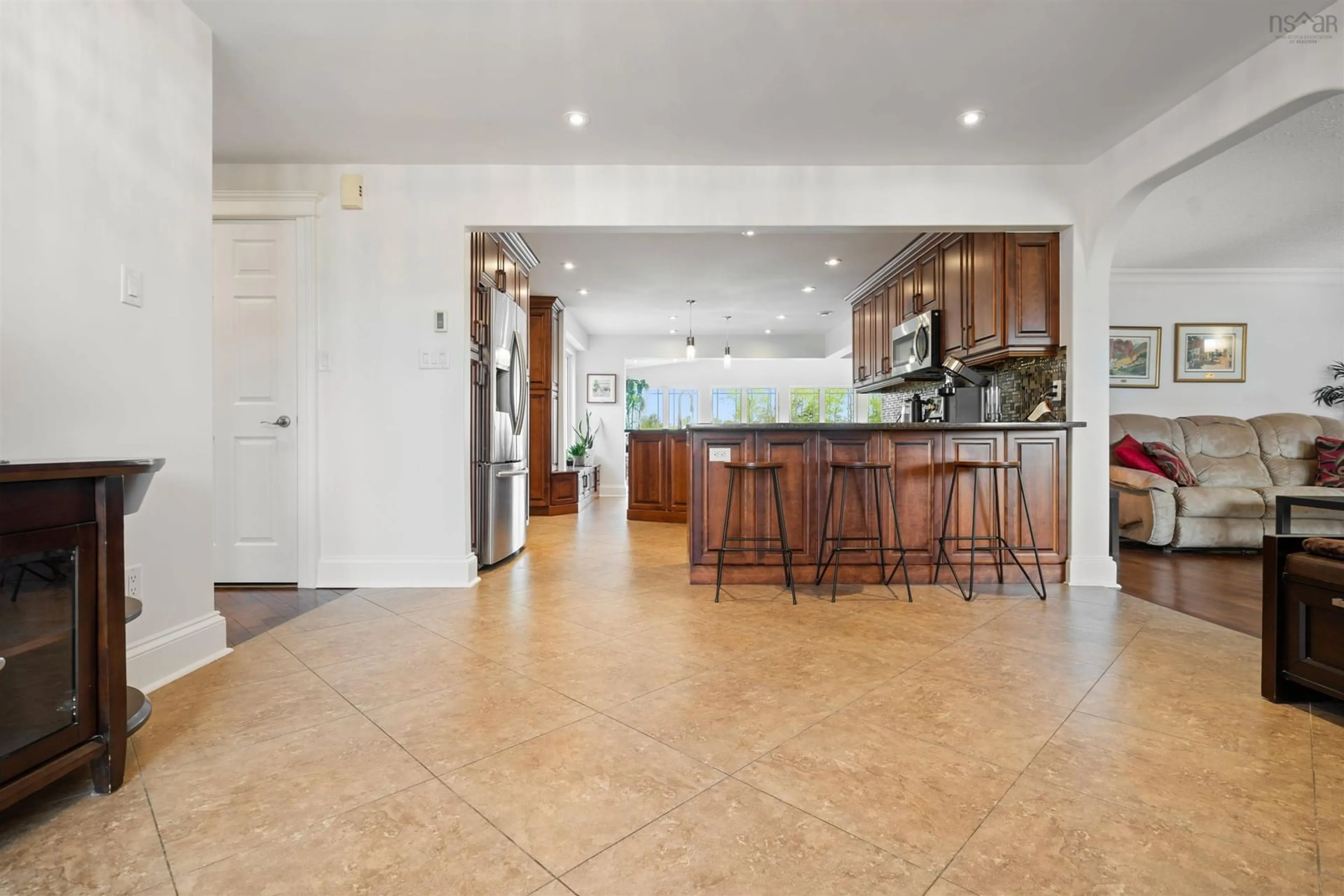 Open concept kitchen, ceramic/tile floor for 8805 Highway 14, Hardwood Lands Nova Scotia B0N 1Y0