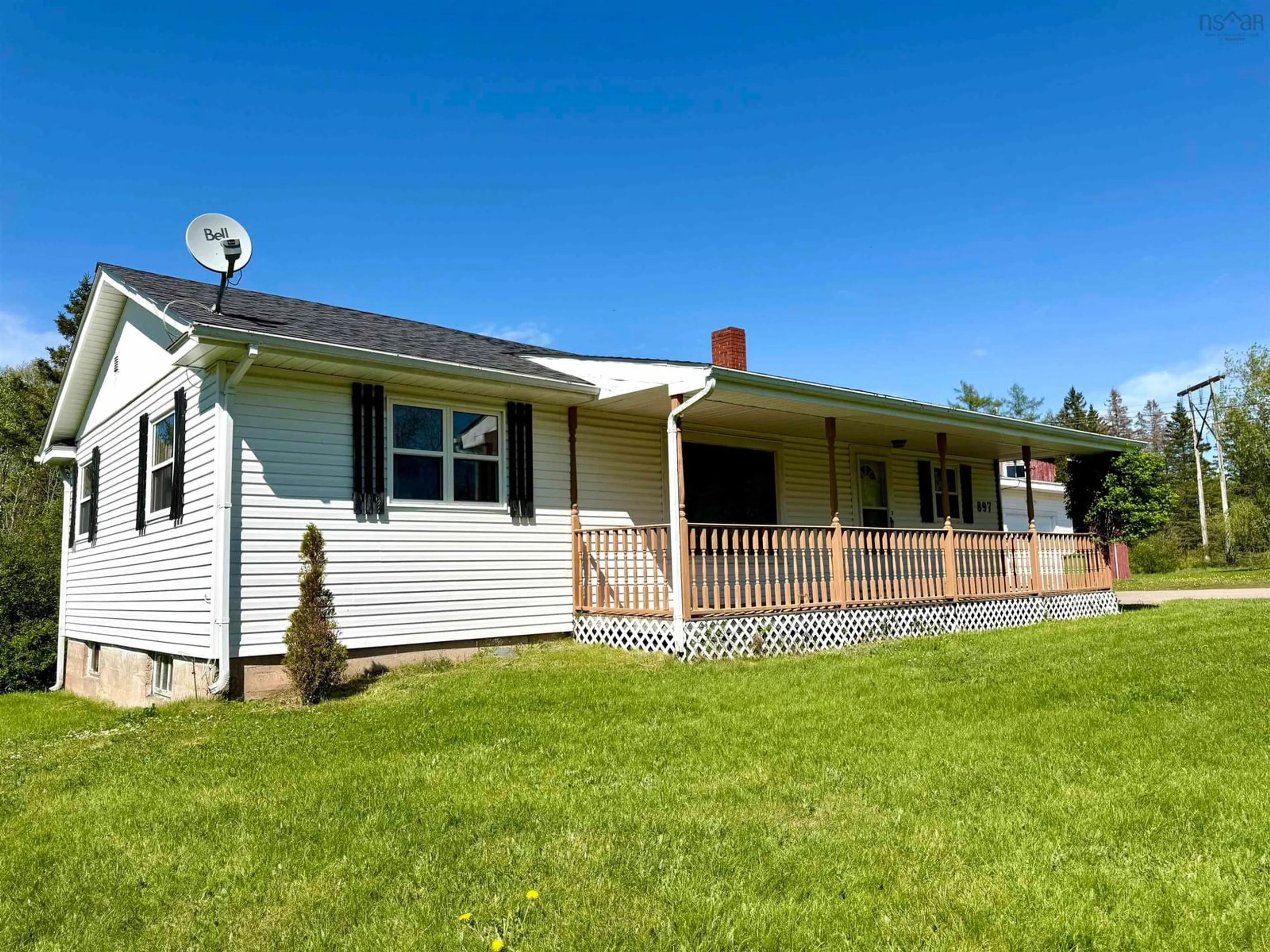 A pic from outside/outdoor area/front of a property/back of a property/a pic from drone, building for 897 6 Hwy, East Amherst Nova Scotia B4H 3Y2