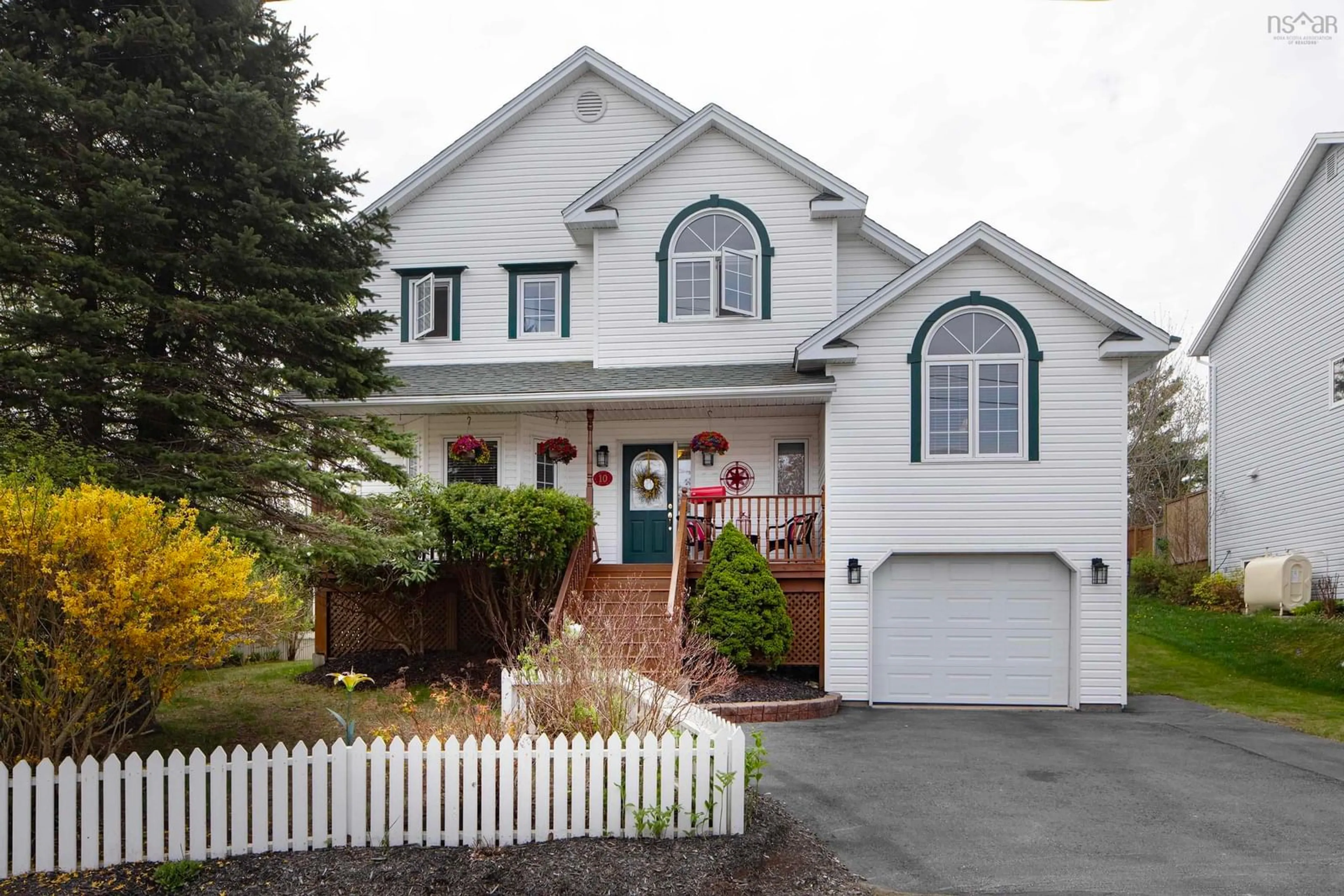 Home with vinyl exterior material, street for 10 Blanchard Cres, Bedford Nova Scotia B4A 4C5