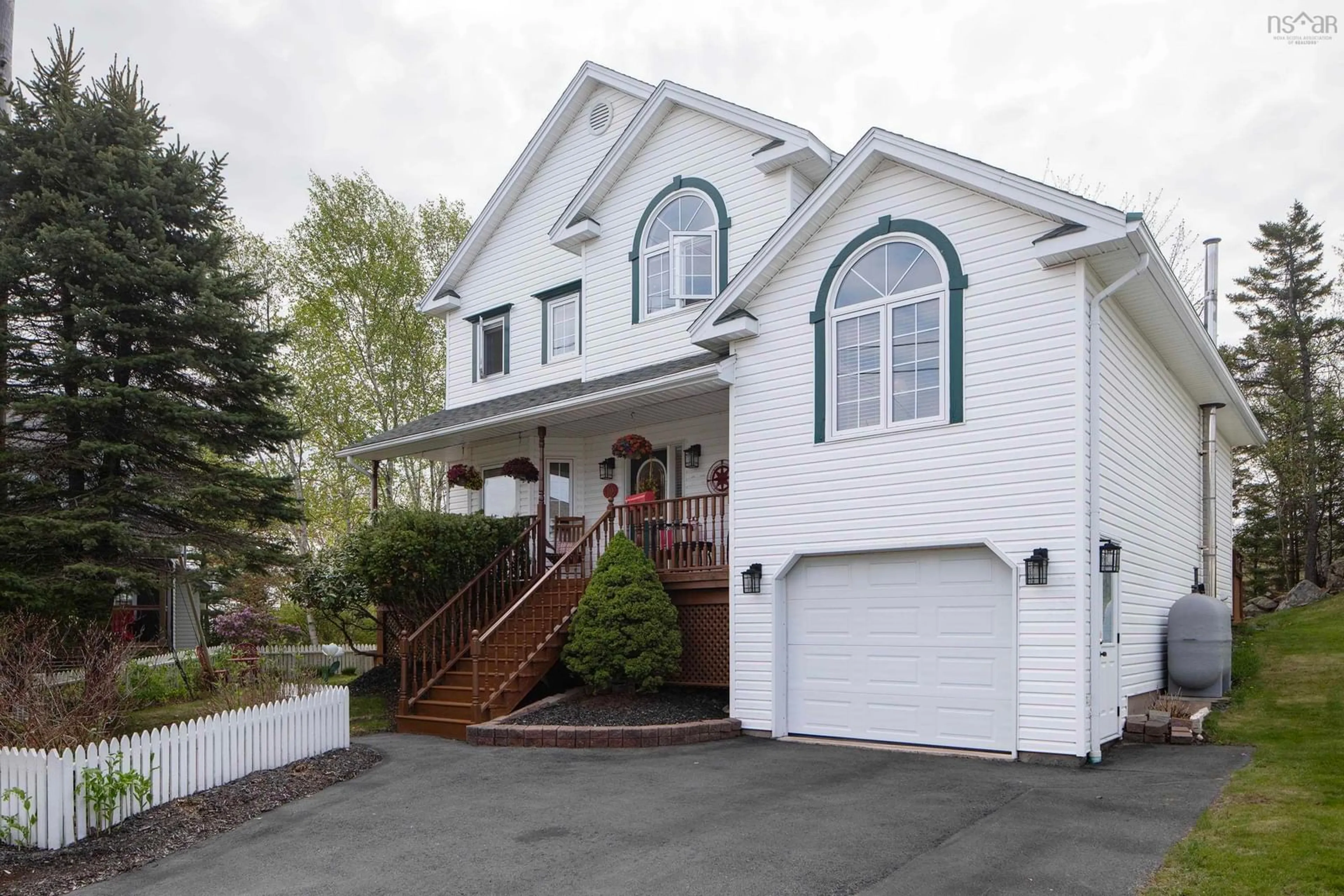 Home with vinyl exterior material, street for 10 Blanchard Cres, Bedford Nova Scotia B4A 4C5