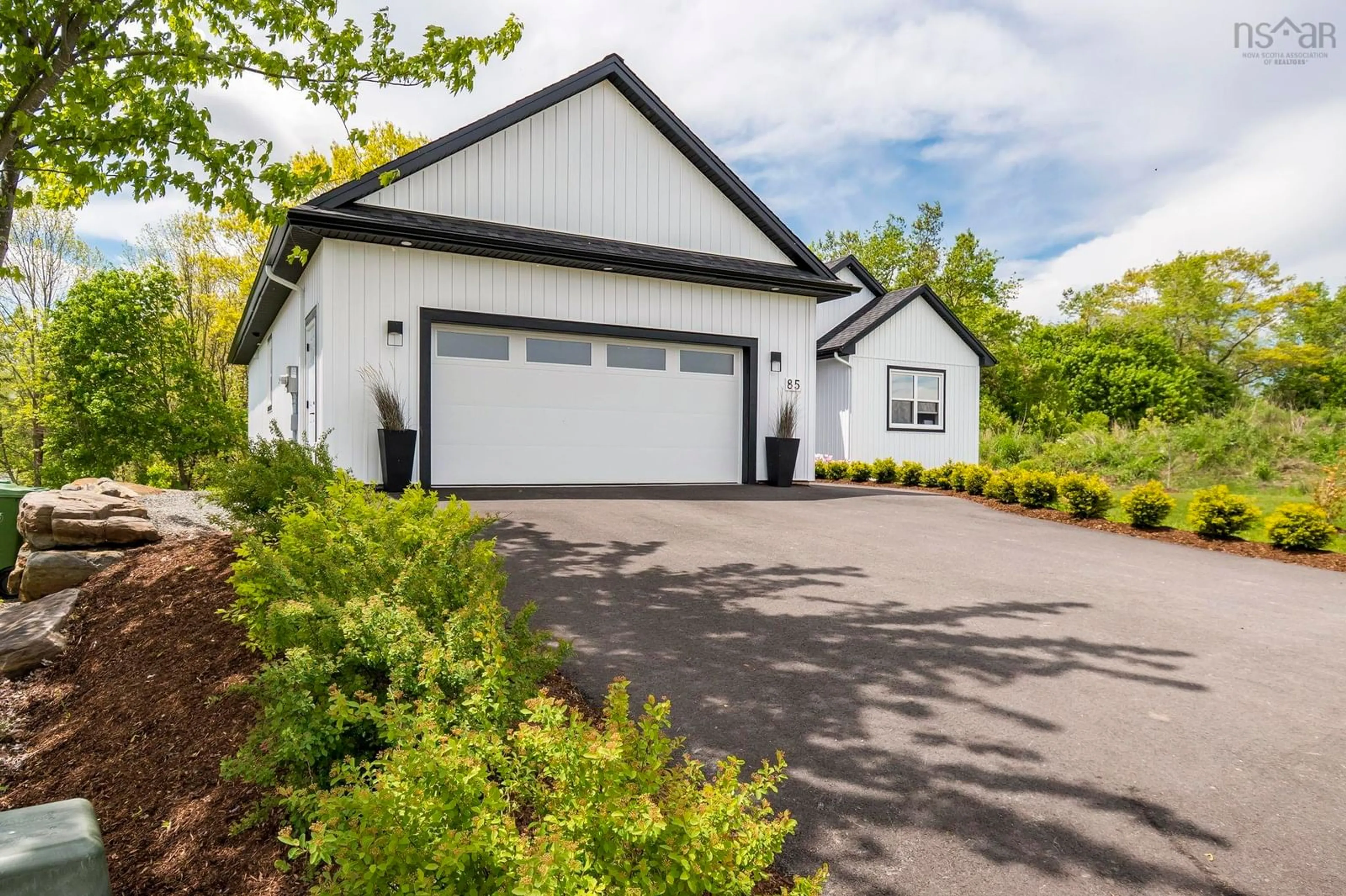 Home with vinyl exterior material, street for 85 Steeple View Dr, Port Williams Nova Scotia B0P 1T0