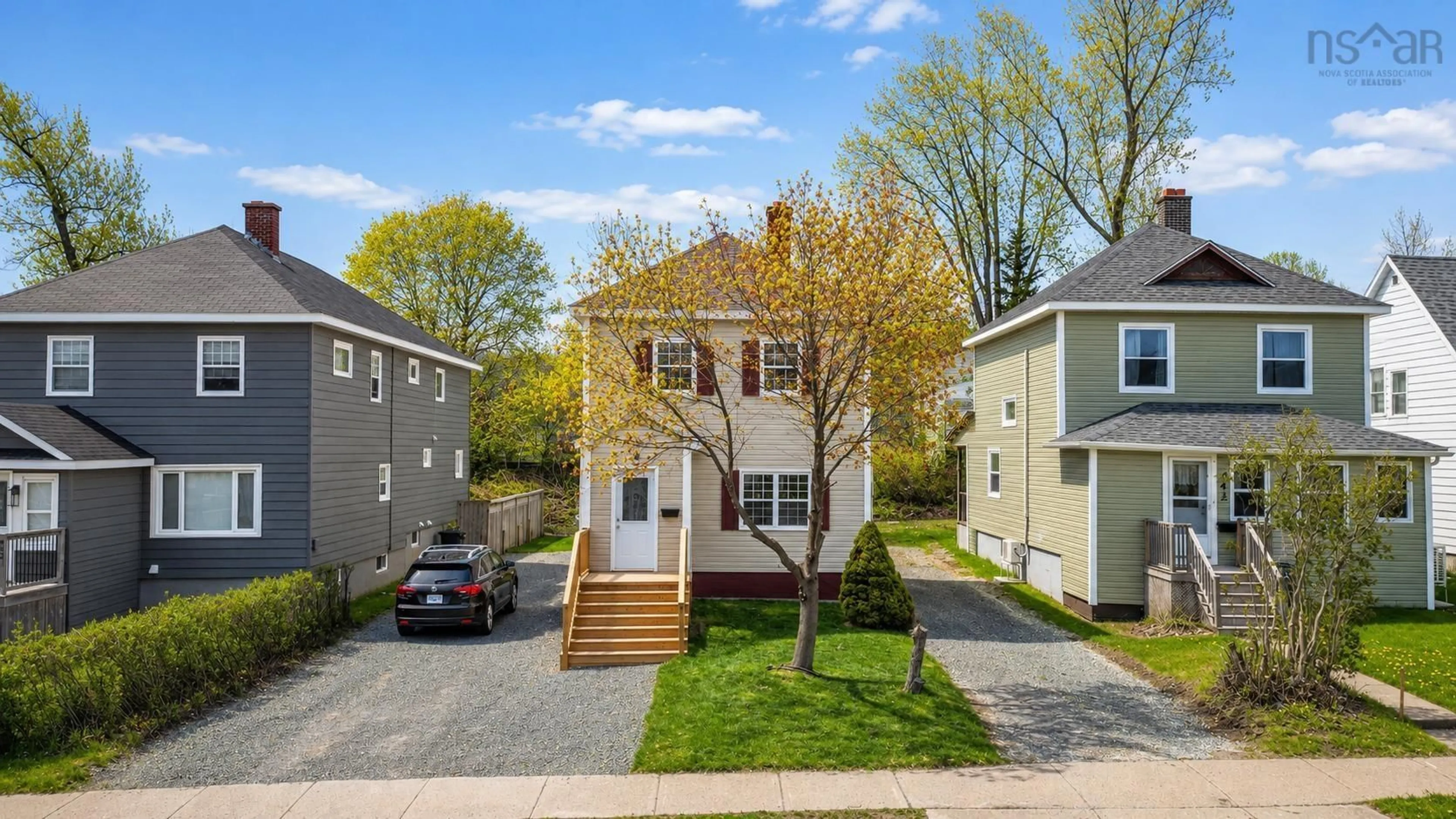 A pic from outside/outdoor area/front of a property/back of a property/a pic from drone, street for 446 Whitney Ave, Sydney Nova Scotia B1P 5A7