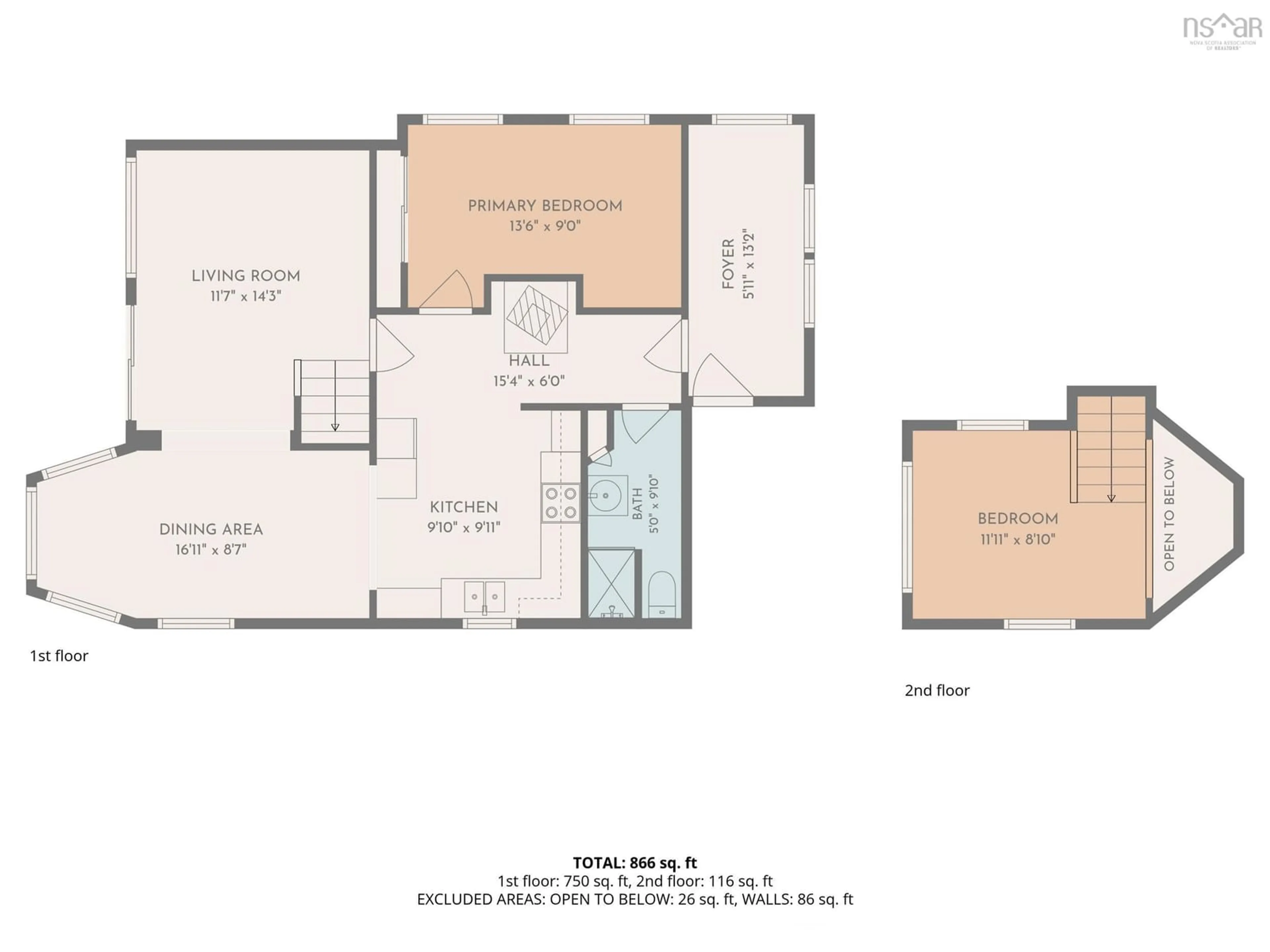 Floor plan for 5 Tranquility Way, Third Lake Nova Scotia B0J 3H0