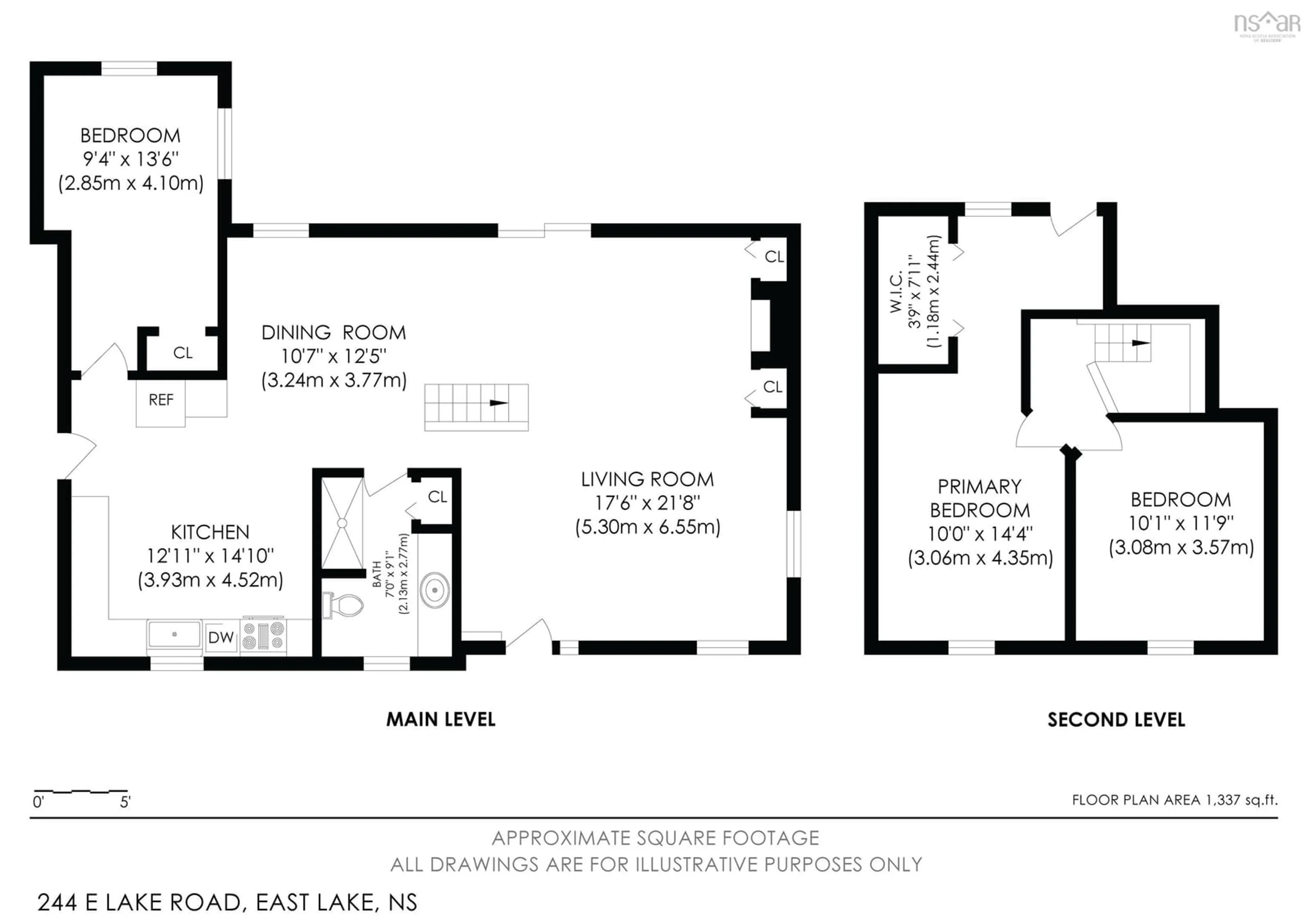 Floor plan for 244 East Lake Rd, New Albany Nova Scotia B0S 1P0