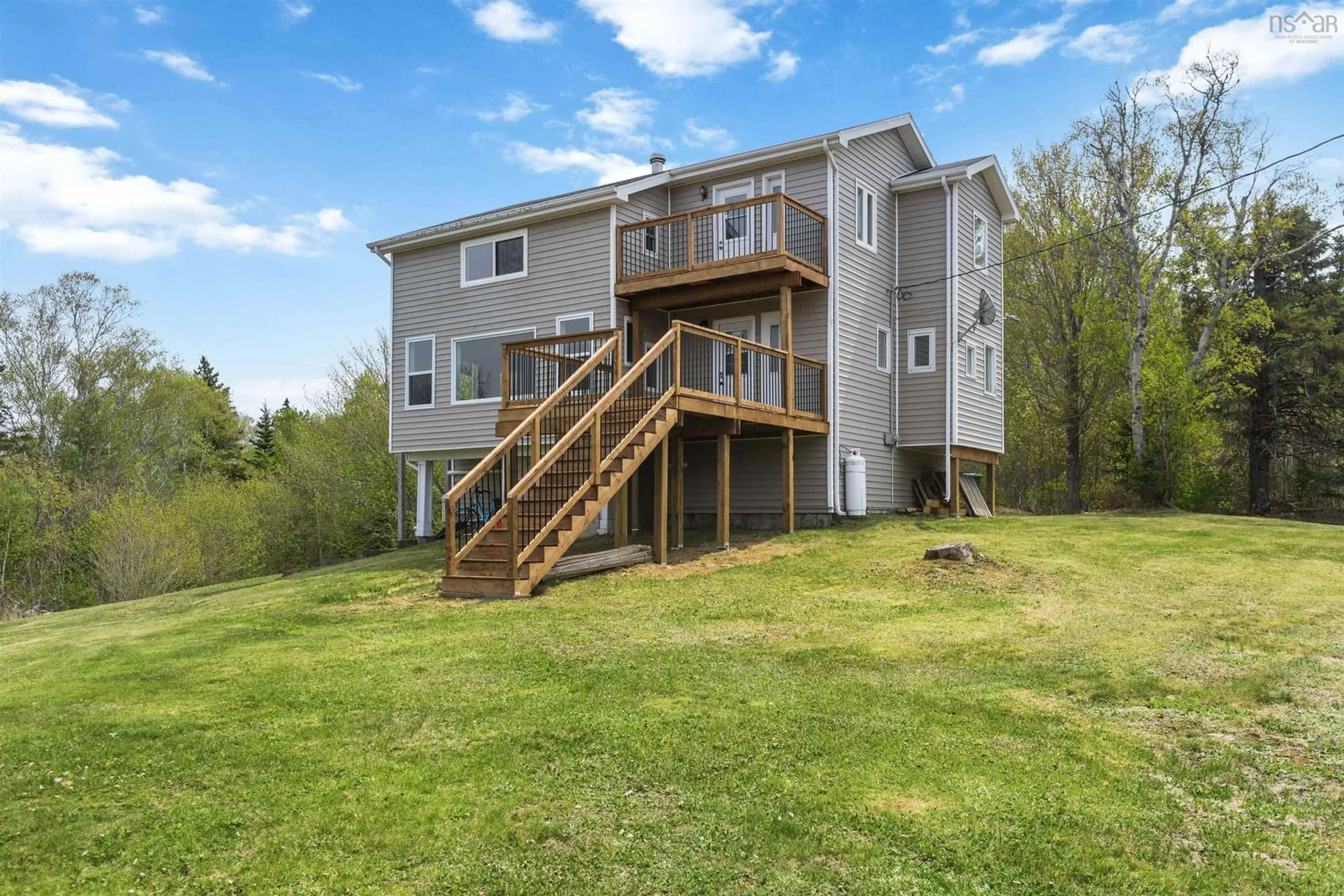 A pic from outside/outdoor area/front of a property/back of a property/a pic from drone, water/lake/river/ocean view for 864 Chipman Brook Rd, Chipman Brook Nova Scotia B0P 1J0