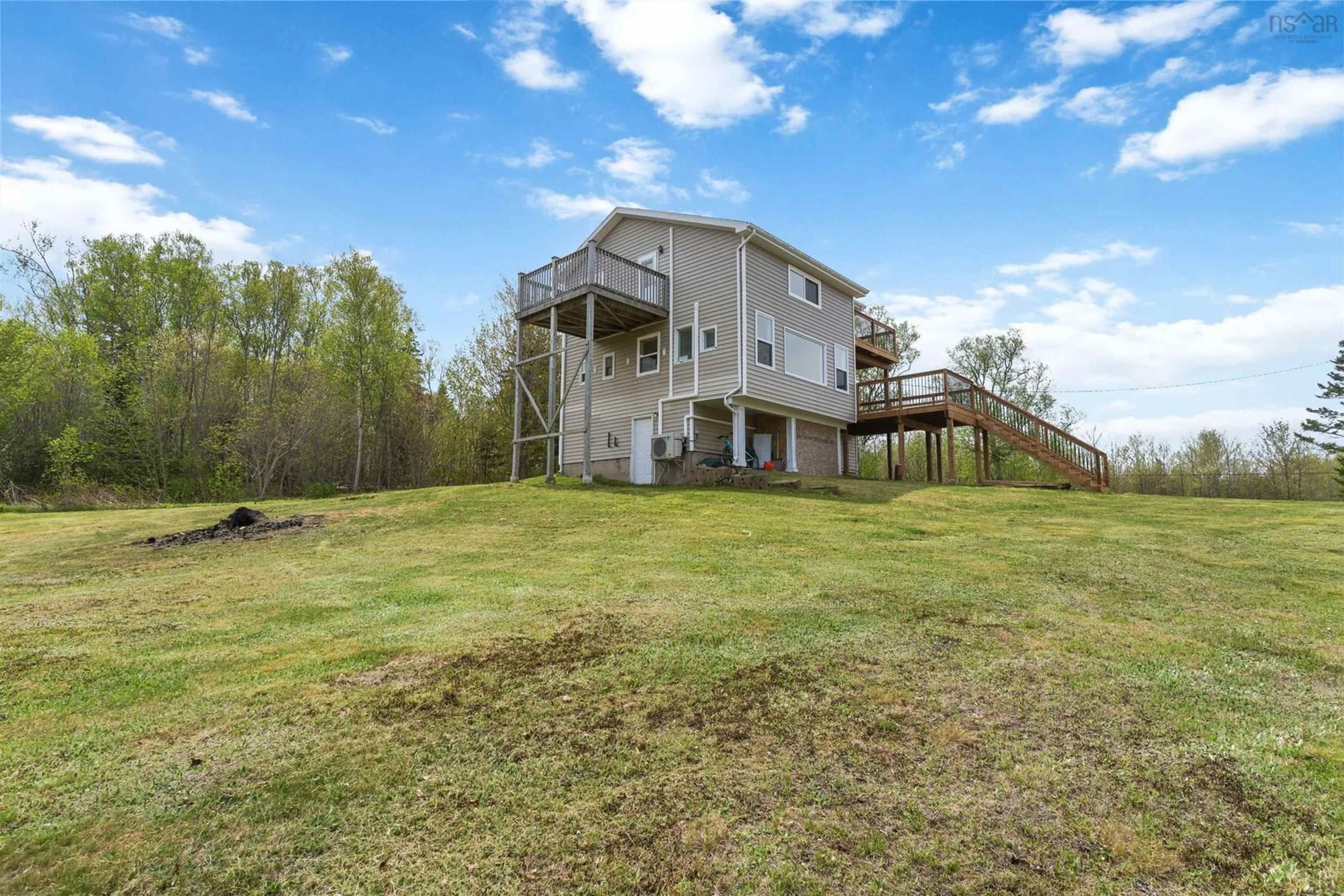 A pic from outside/outdoor area/front of a property/back of a property/a pic from drone, water/lake/river/ocean view for 864 Chipman Brook Rd, Chipman Brook Nova Scotia B0P 1J0