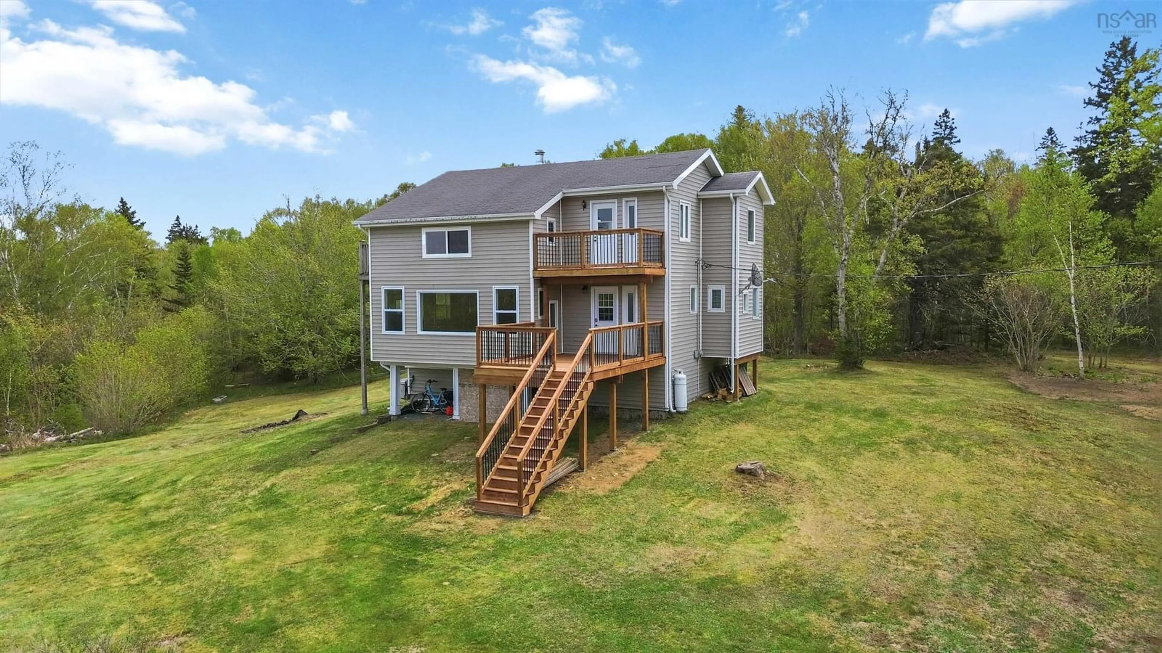 A pic from outside/outdoor area/front of a property/back of a property/a pic from drone, water/lake/river/ocean view for 864 Chipman Brook Rd, Chipman Brook Nova Scotia B0P 1J0