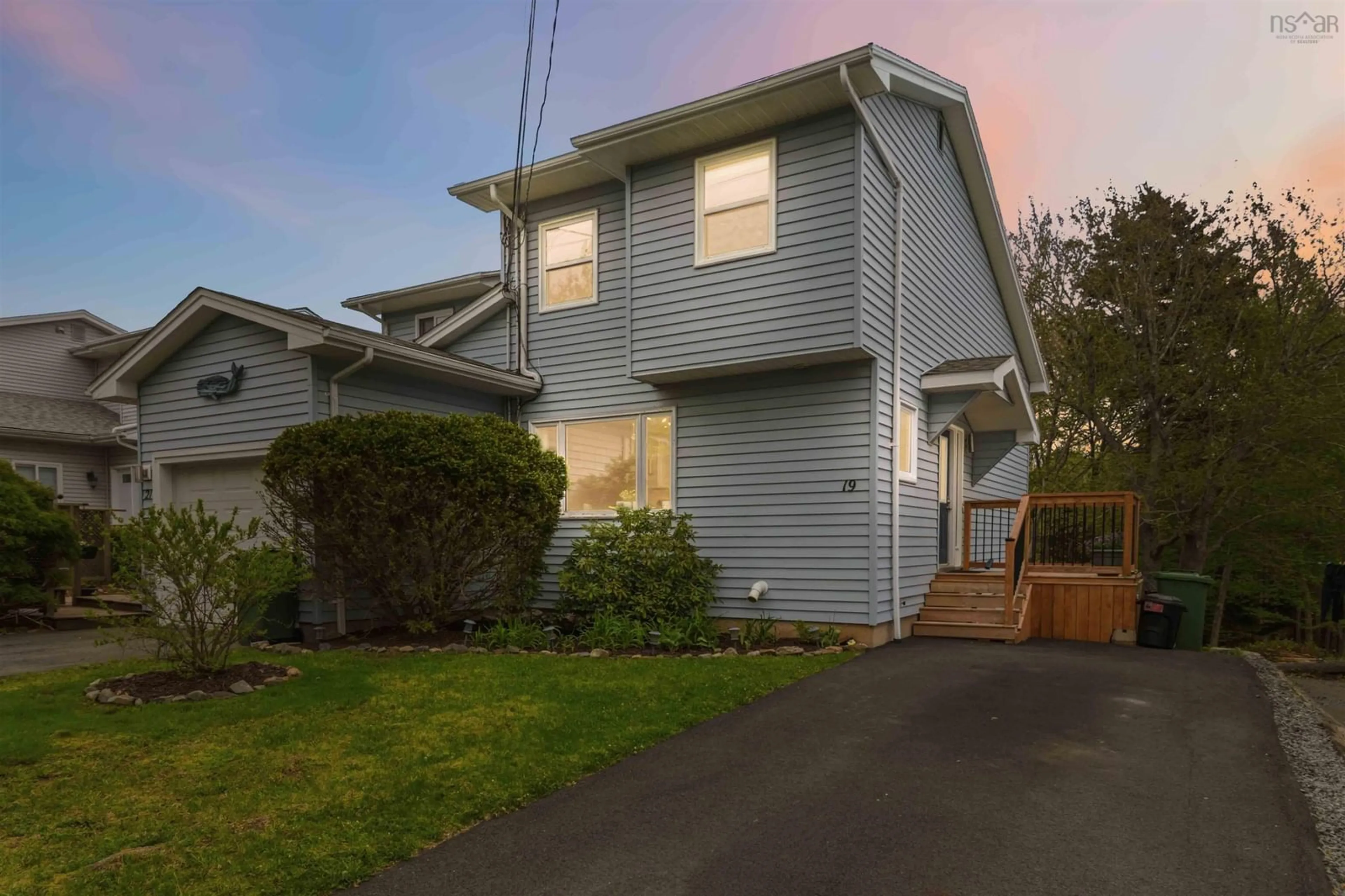 Home with vinyl exterior material, street for 19 Theakston Ave, Spryfield Nova Scotia B3R 1R7