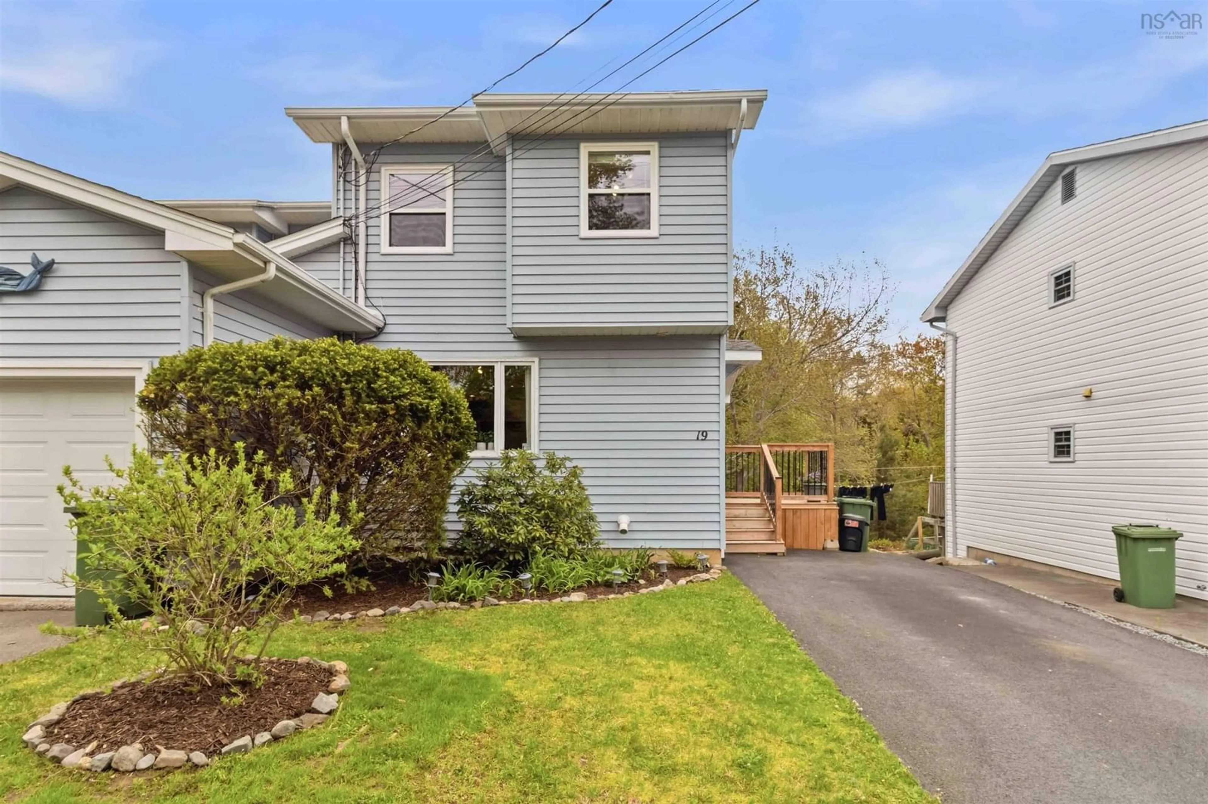 Home with vinyl exterior material, street for 19 Theakston Ave, Spryfield Nova Scotia B3R 1R7