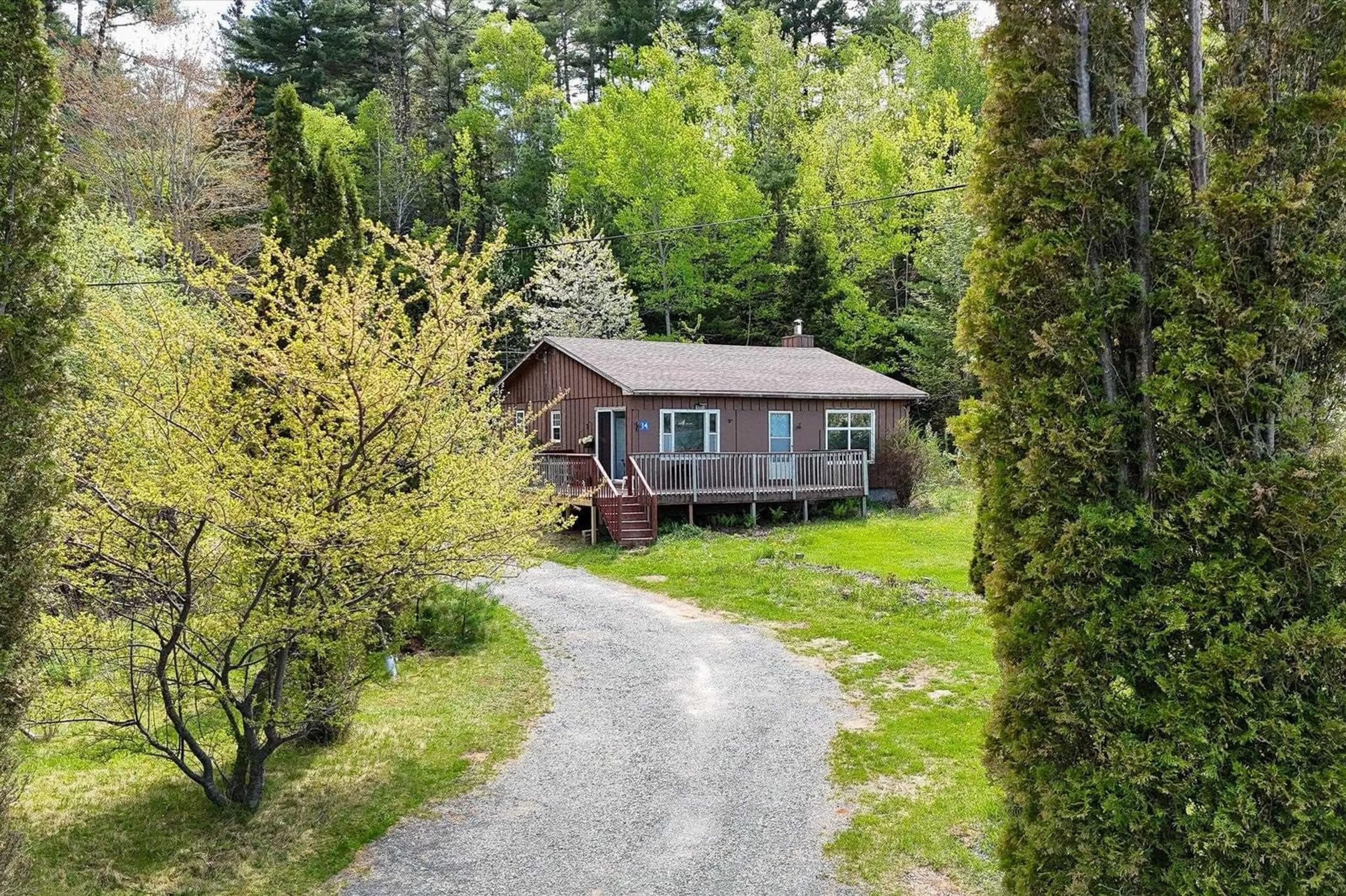 A pic from outside/outdoor area/front of a property/back of a property/a pic from drone, unknown for 14 Big Mush A Mush Lake Rd, Middle New Cornwall Nova Scotia B0J 2E0