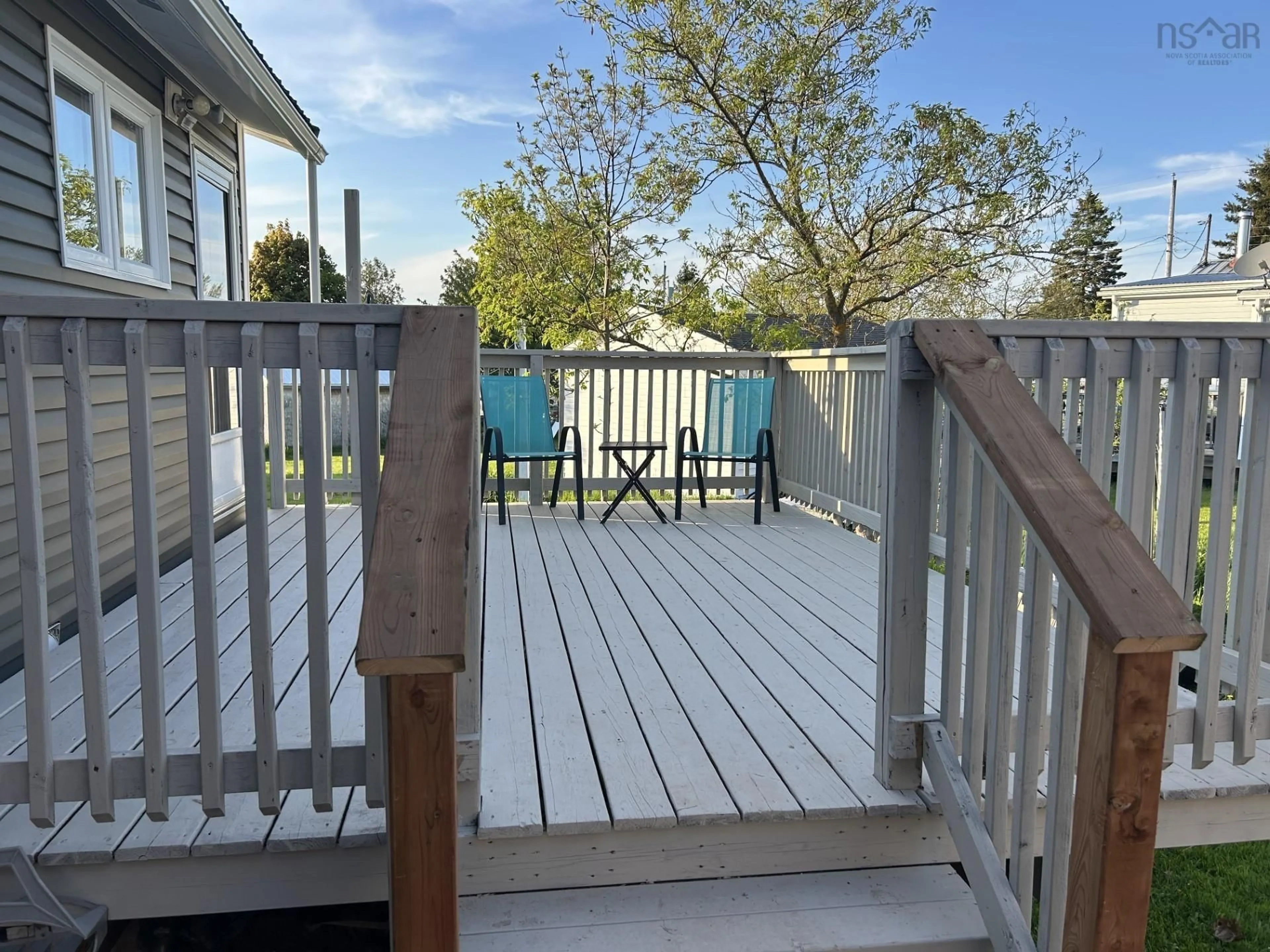 Patio, water/lake/river/ocean view for 23 Snowden Ave, Amherst Nova Scotia B4H 2N1