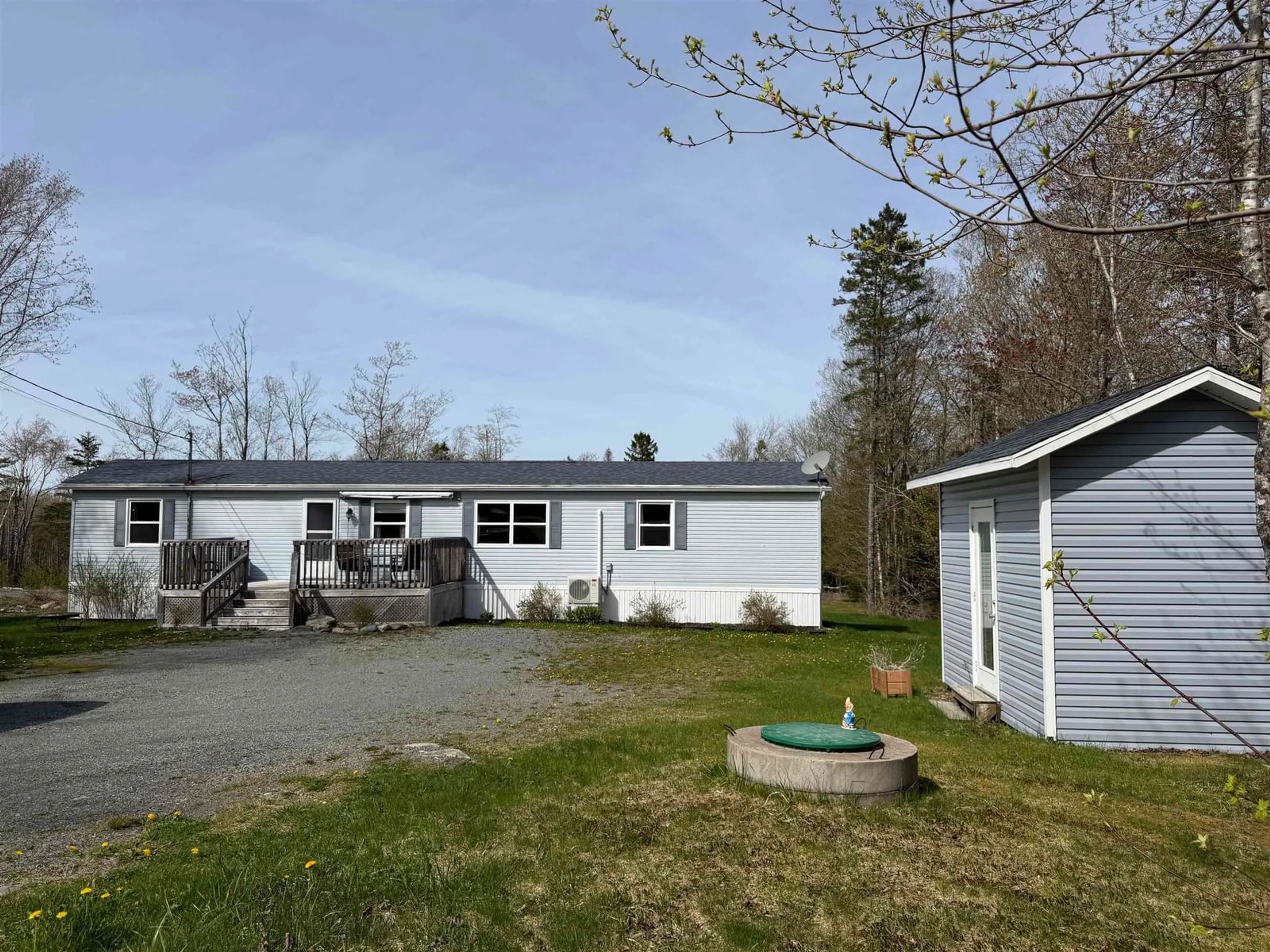 A pic from outside/outdoor area/front of a property/back of a property/a pic from drone, water/lake/river/ocean view for 198 Highway 224, Sheet Harbour Nova Scotia B0J 3B0