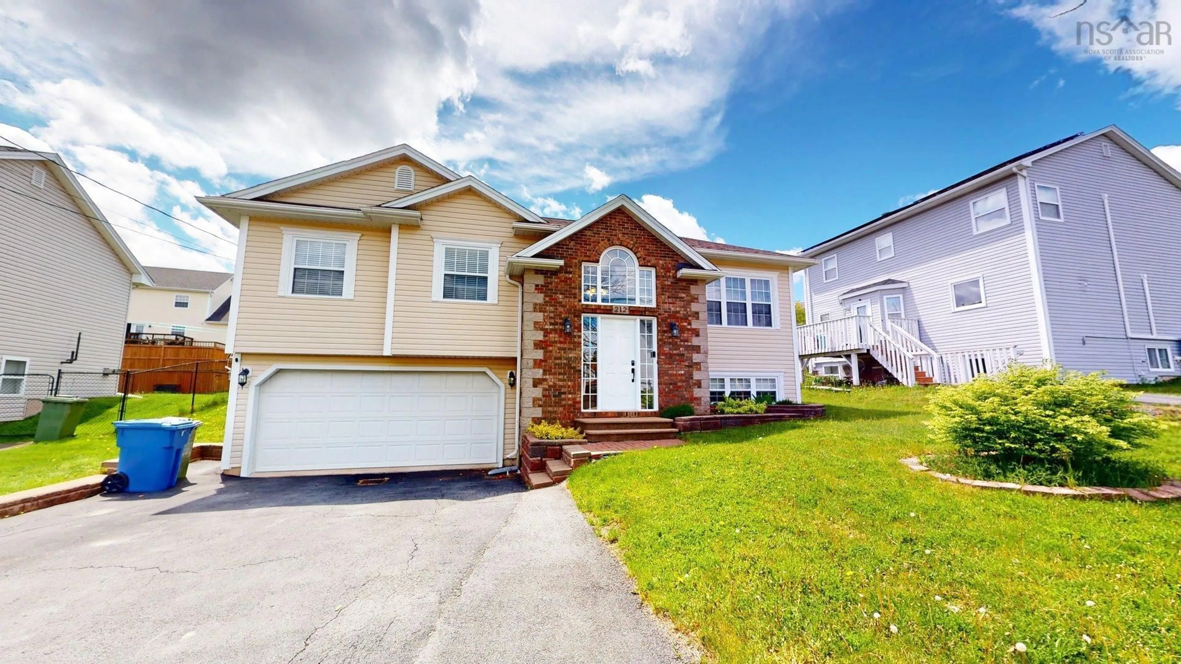 Home with vinyl exterior material, street for 212 Rossing Drive, Middle Sackville Nova Scotia B4E 3N2