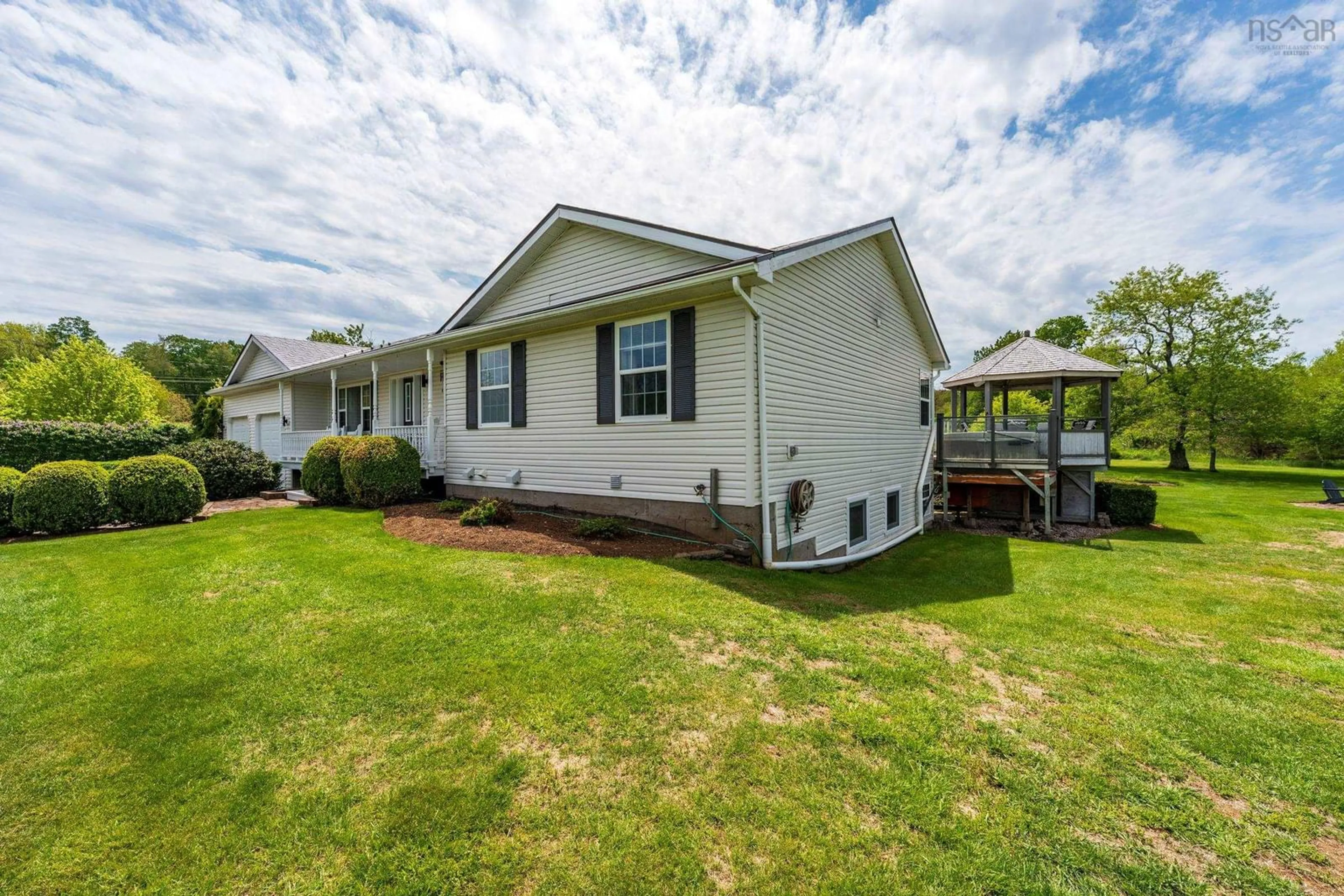 Home with vinyl exterior material, water/lake/river/ocean view for 1789 Highway 201, Round Hill Nova Scotia B0S 1C0