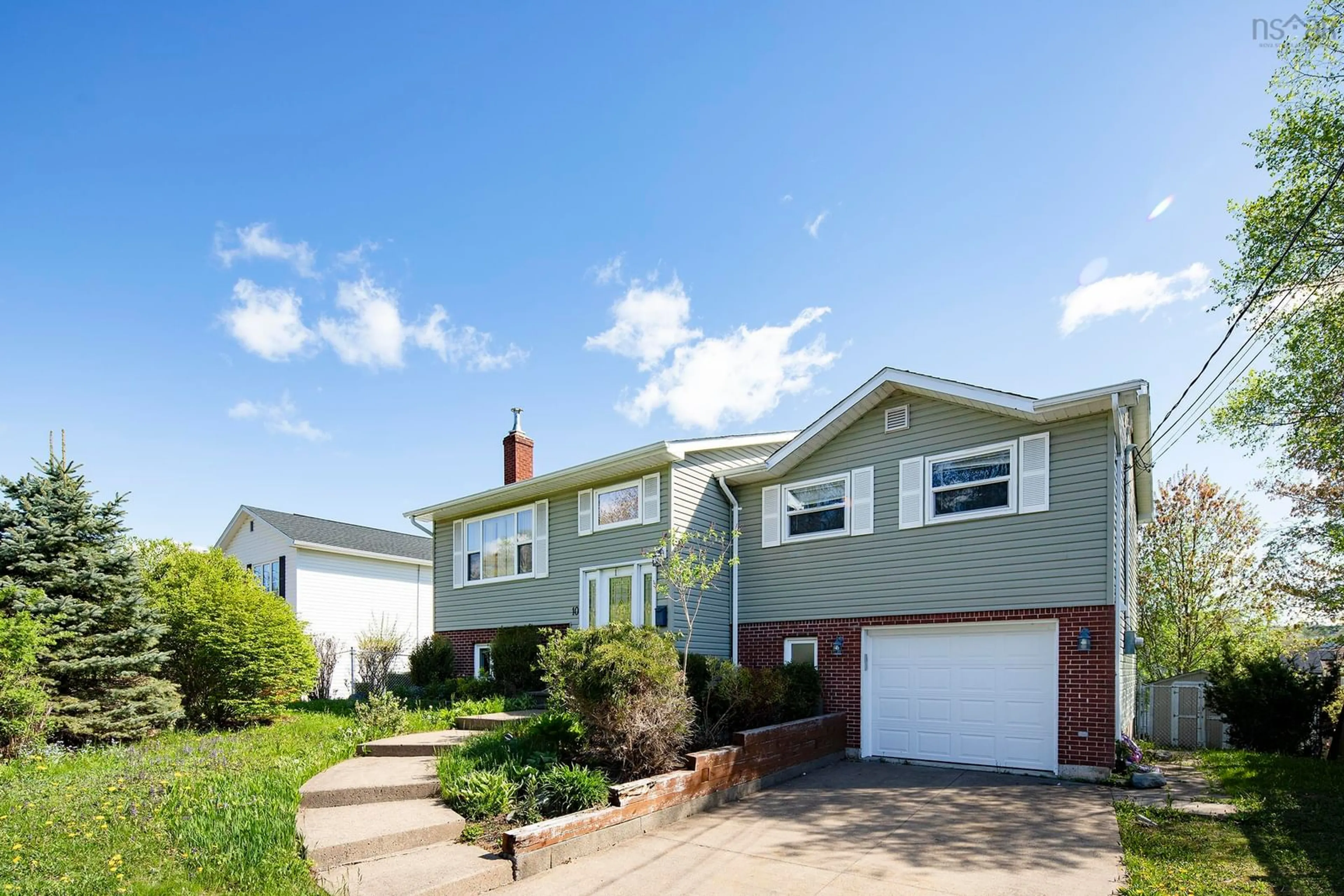 Home with vinyl exterior material, street for 10 Old Birch Rd, Dartmouth Nova Scotia B2W 6B4