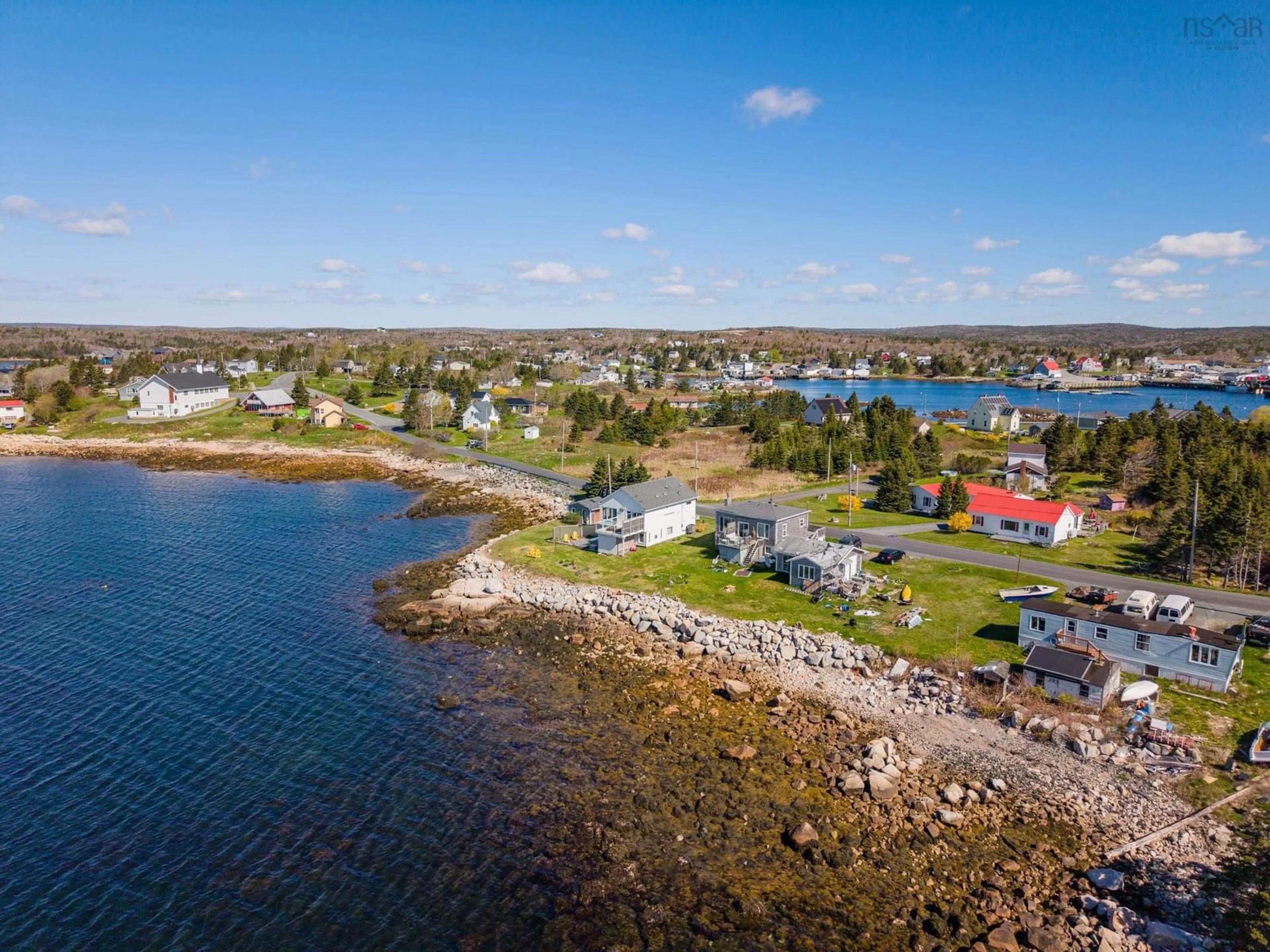 A pic from outside/outdoor area/front of a property/back of a property/a pic from drone, water/lake/river/ocean view for 39 Bull Point Rd, Sambro Nova Scotia B3V 1R3