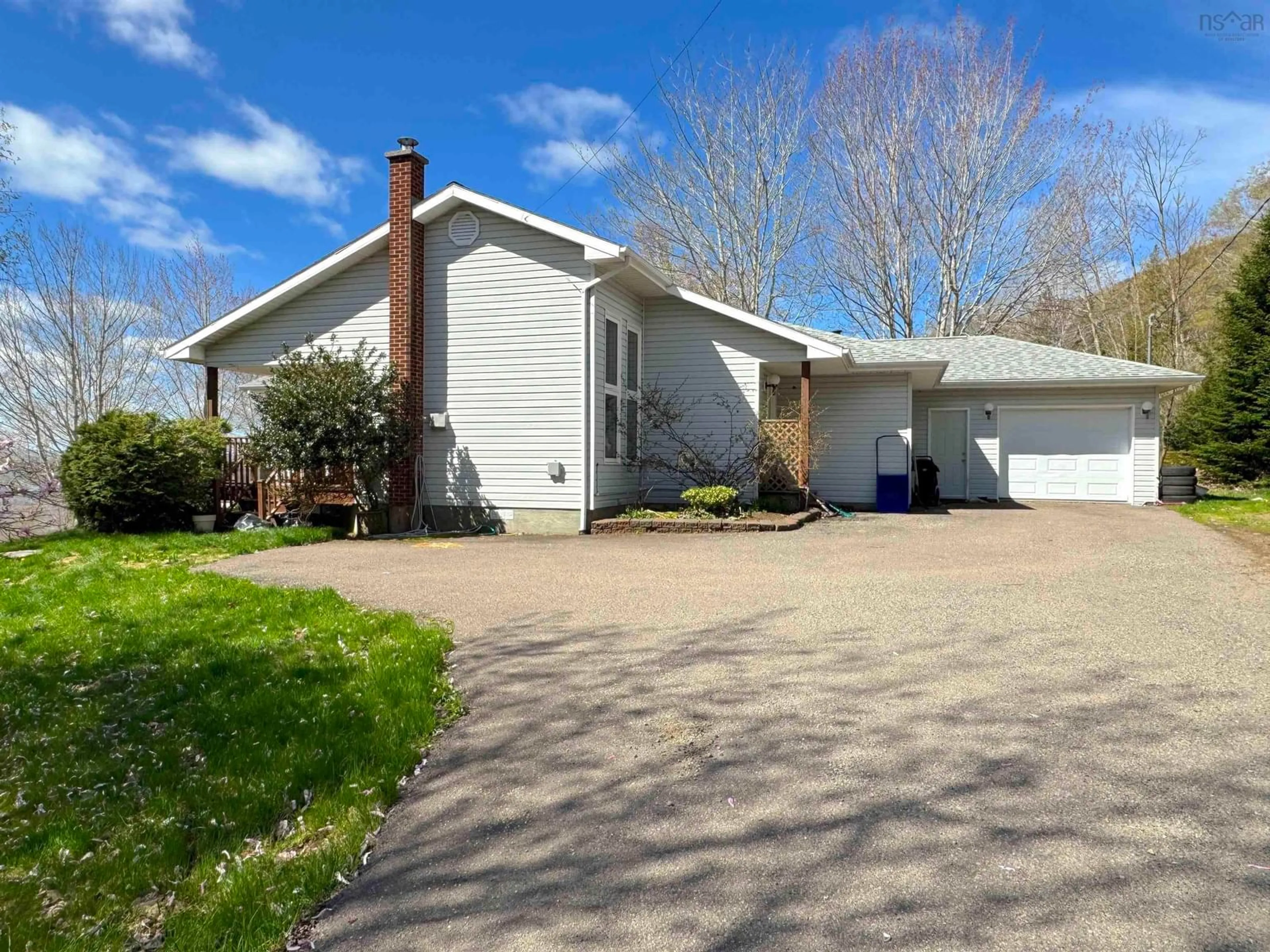 A pic from outside/outdoor area/front of a property/back of a property/a pic from drone, street for 10797 Highway 105, Aberdeen Nova Scotia B0E 3M0